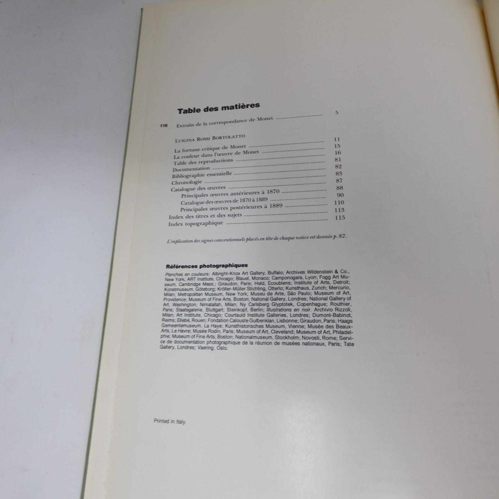 Tout l'oeuvre peint de Monet 1870-1889 Luigina Rossi Bortolatto 1981 Flammarion