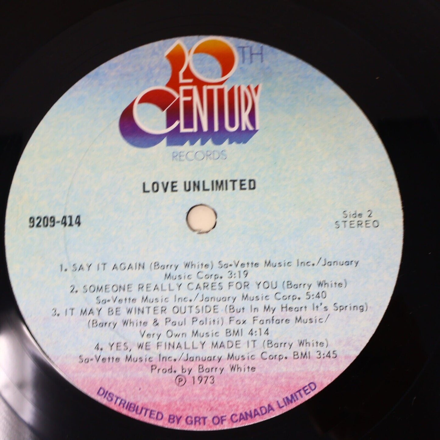 Under The Influence of Love Unlimited LP Record Vinyl 9209-414 Canada 1973 Disco