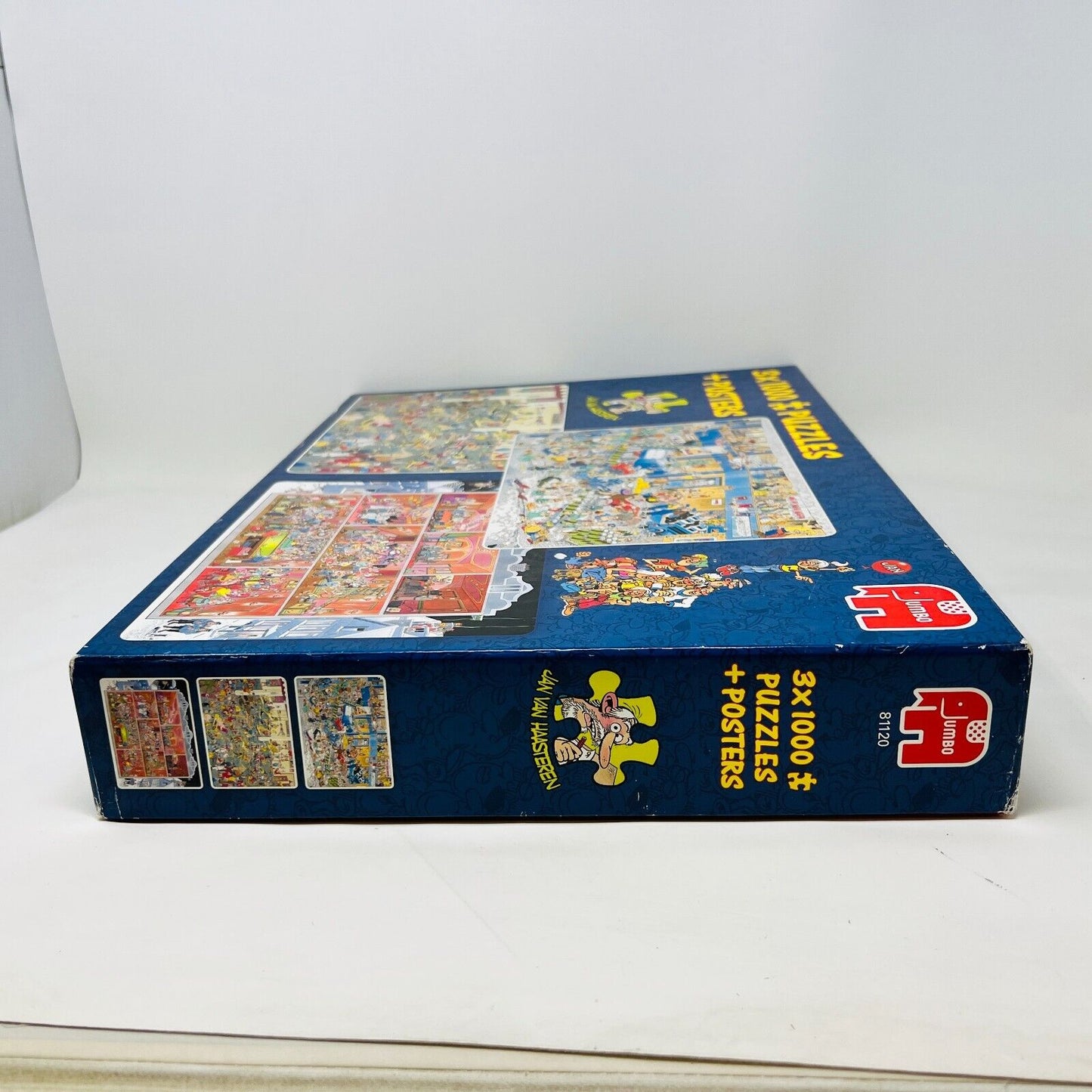 3x 1000 Puzzles + Posters 81120 Complete The Big Leak/Gym/Café Jan Van Haasteren