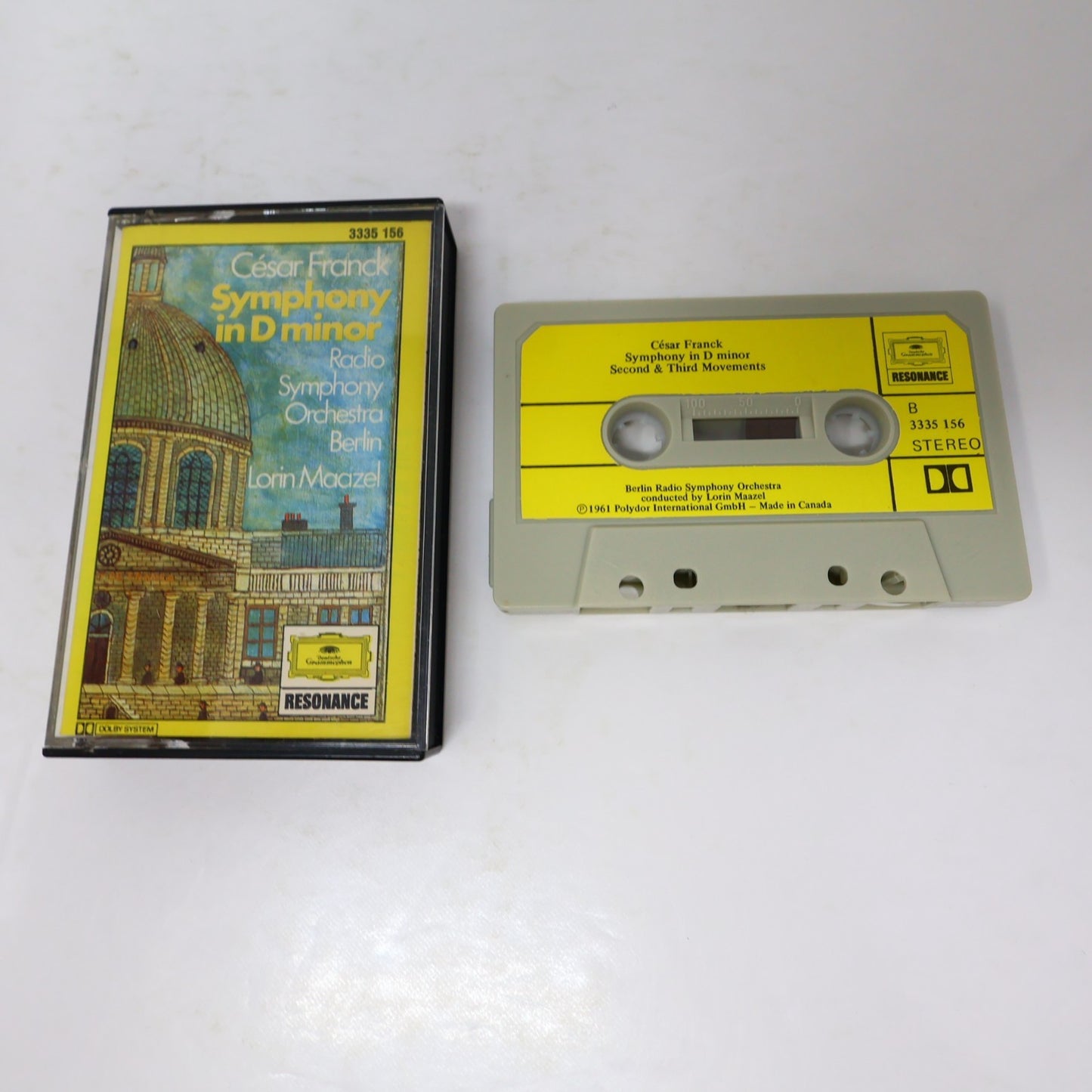 César Franck 2 Cassette Lot Symphony In D Minor/Violin Sonata Maazel/Prokofiev