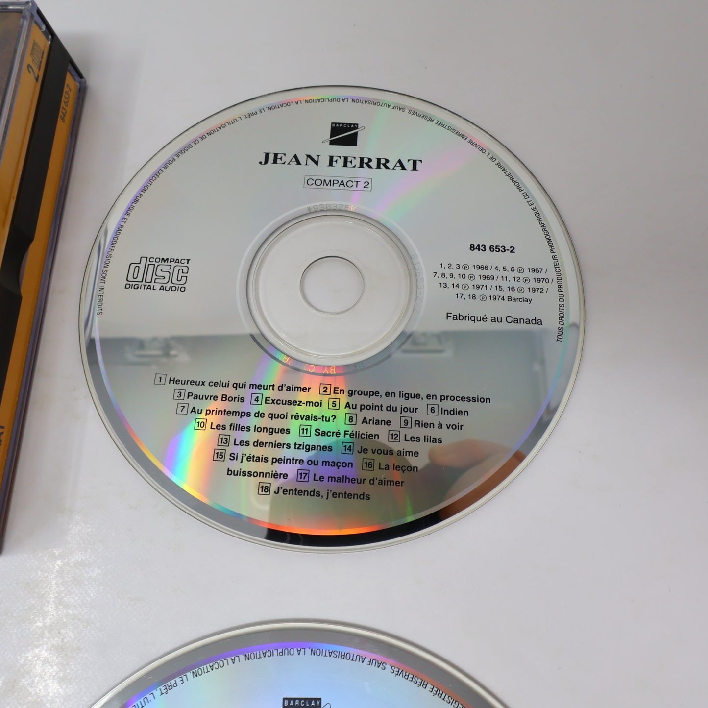 Jean Ferrat Volume 2 CD Les Enfants Terribles/C'est Beau la Vie/La Jeunesse