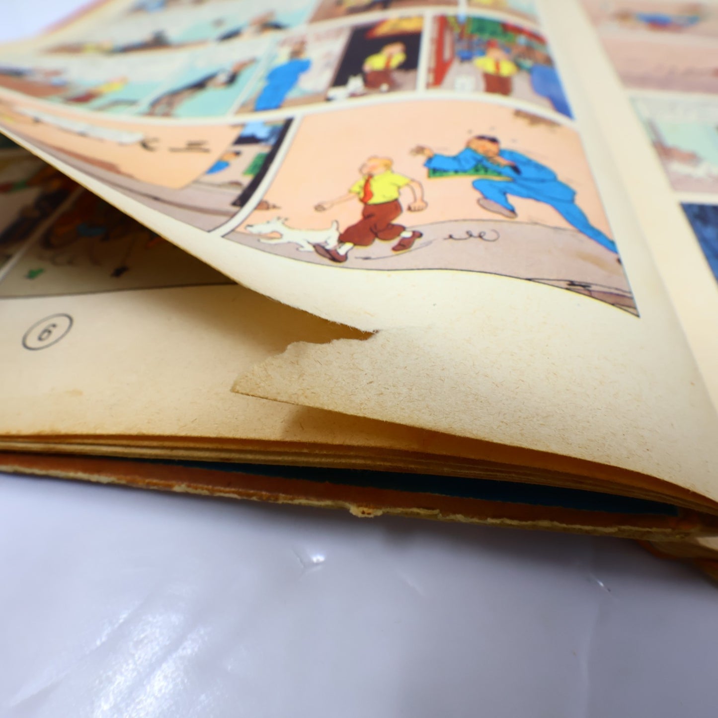 Tintin Le Lotus Bleu Hergé Casterman 1951 B5 Bande Dessinée Français/French HC