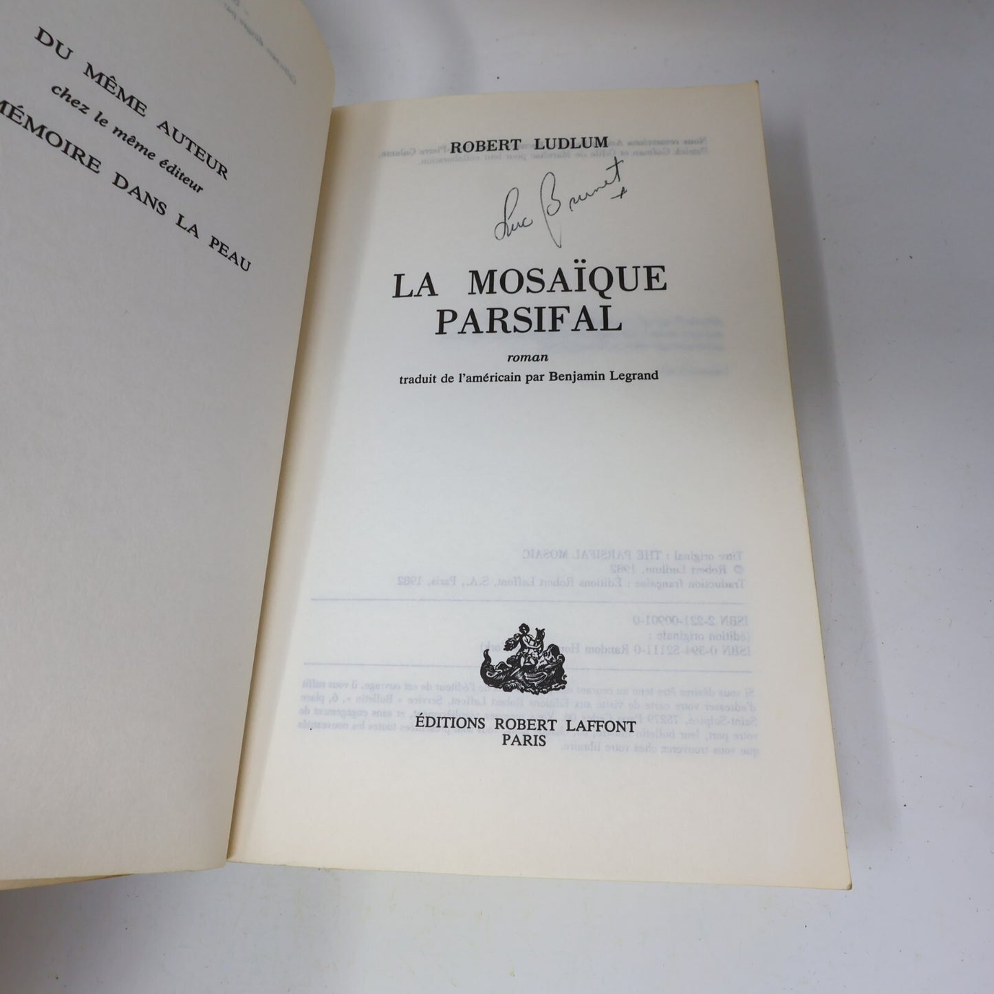 Robert Ludlum Lot 3 Livres Jason Bourne Mémoire dans la Peau/Mosaïque Parsifal