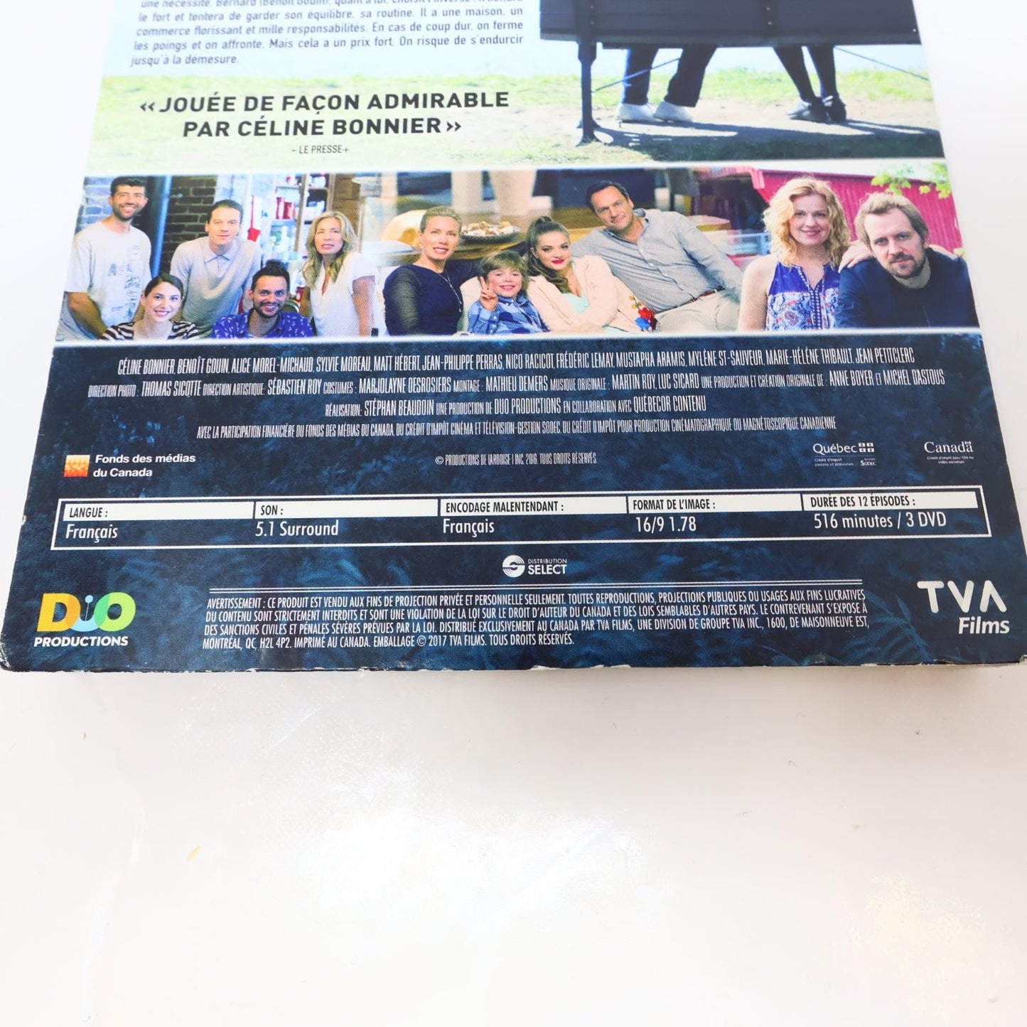 L'Heure Bleue DVD 2017 Saison 1 Céline Bonnier/Benoît Gouin Drame TVA Films NTSC