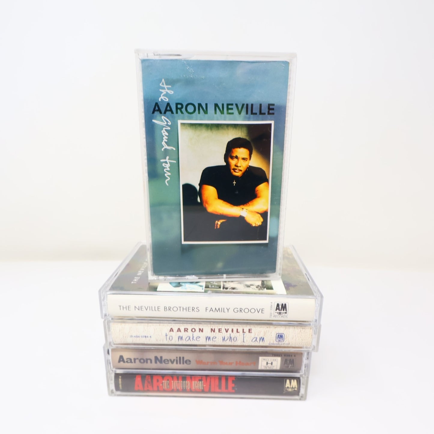 Aaron Neville 5 Cassettes Lot Tattooed Heart/To Make Me Who I Am/Warm Your Heart