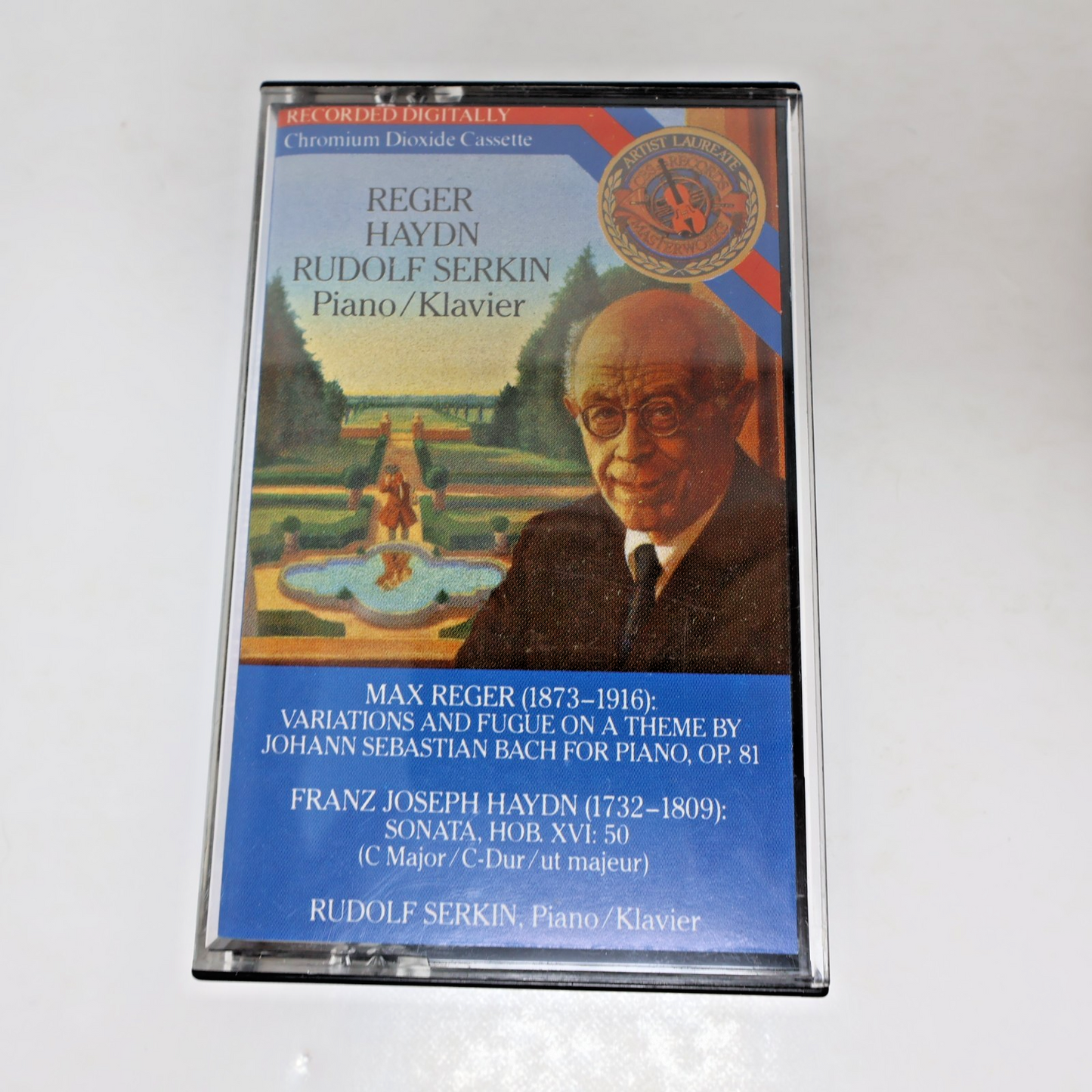 Reger/Haydn Rudolf Serkin Piano Cassette Bach Variation & Fugue/Sonata IMT 39562