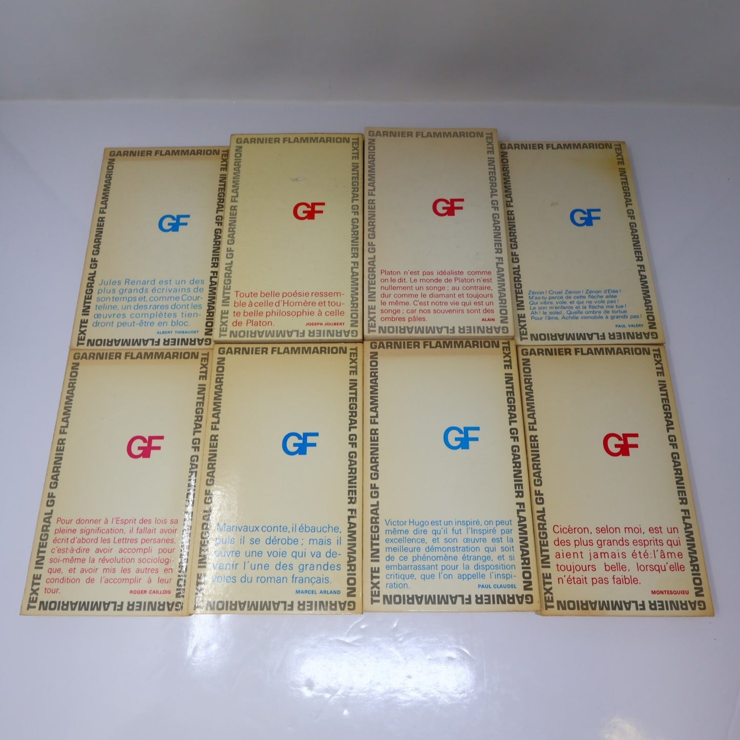 Littérature Philosophie Lot 20 Livres Garnier/Flammarion Platon/Virgile/Hugo 60s
