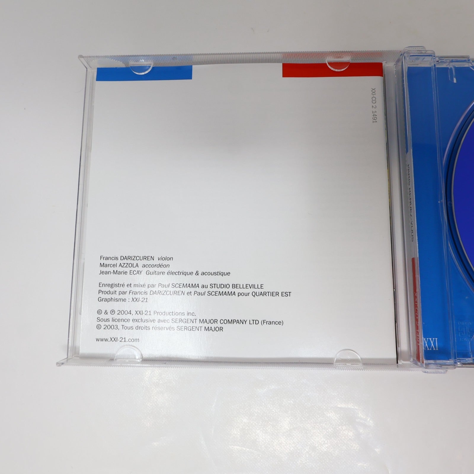 Paris Rendez-Vous CD Francis Darizcuren/Marcel Azzola/Jean-Marie Ecay XXI-21
