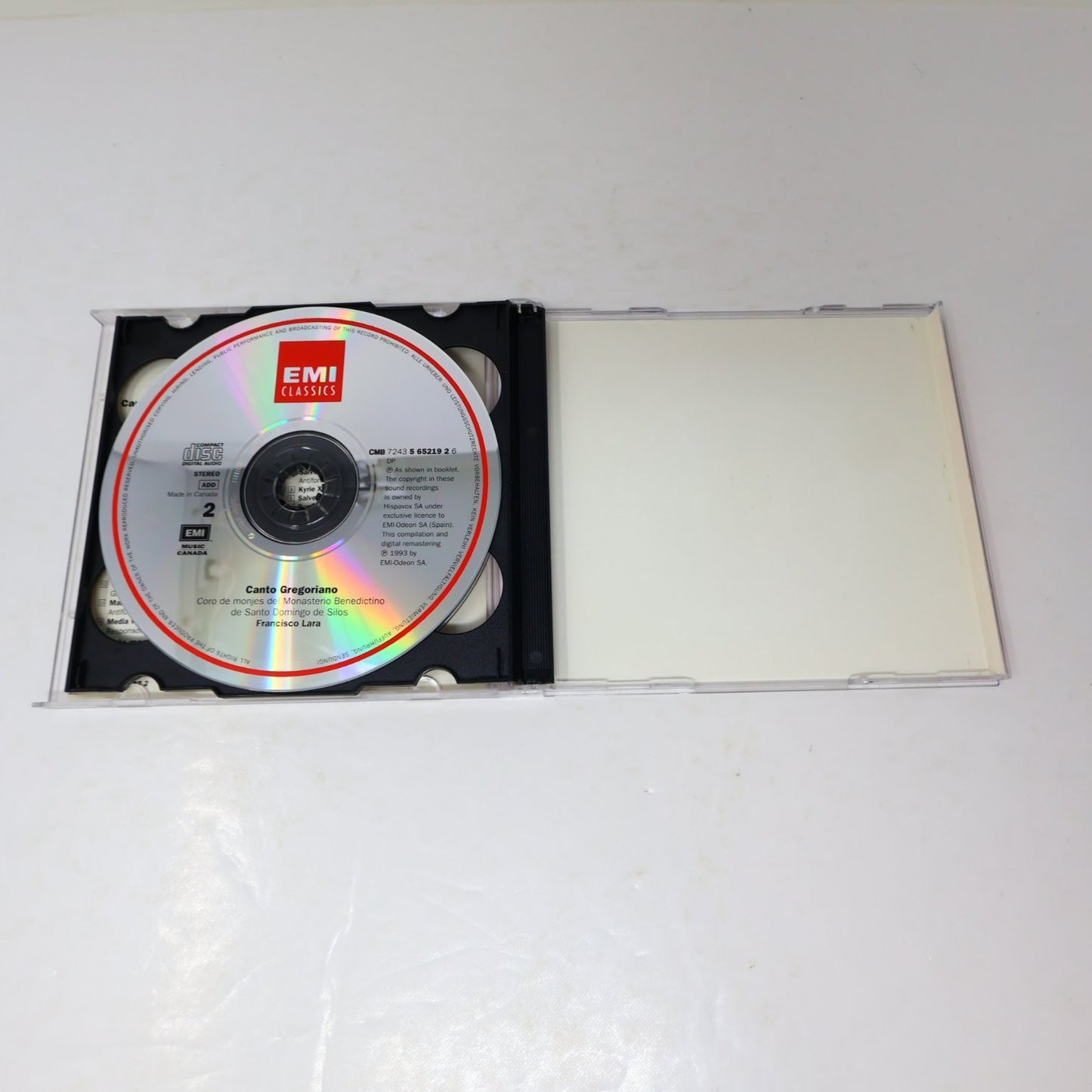 Coro de Monjes - Canto Gregoriano 2 CD 1994 Remastered Classical EMI Classics
