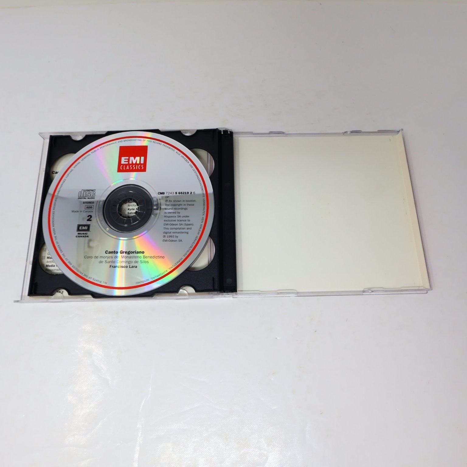 Coro de Monjes - Canto Gregoriano 2 CD 1994 Remastered Classical EMI Classics
