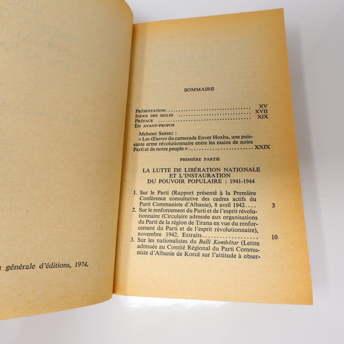 Le Socialisme en Albanie #1-2 Série Complète Lot 2 Livres Enver Hoxha 10/18 1974
