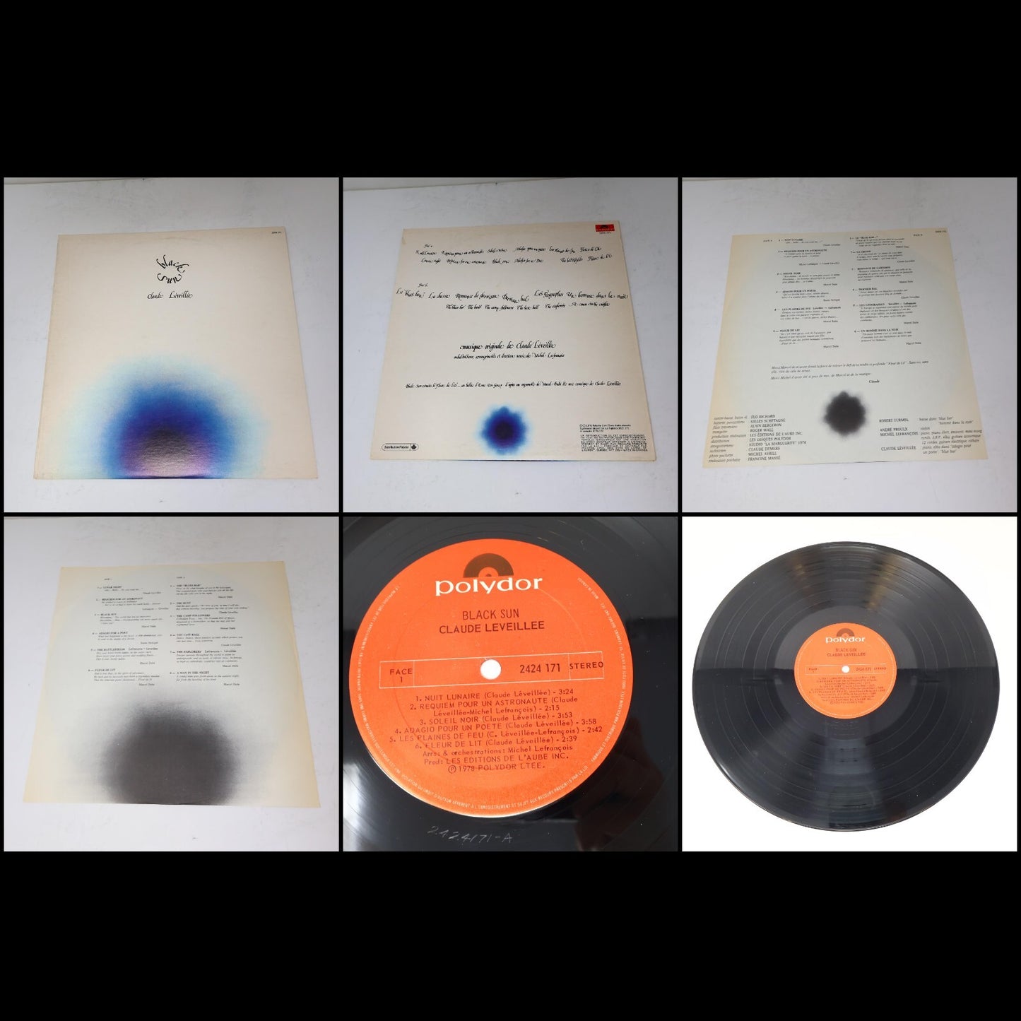 Claude Léveillée Lot 13 Disques Black Sun/Cheval De Bois/Beaux Dimanches Record