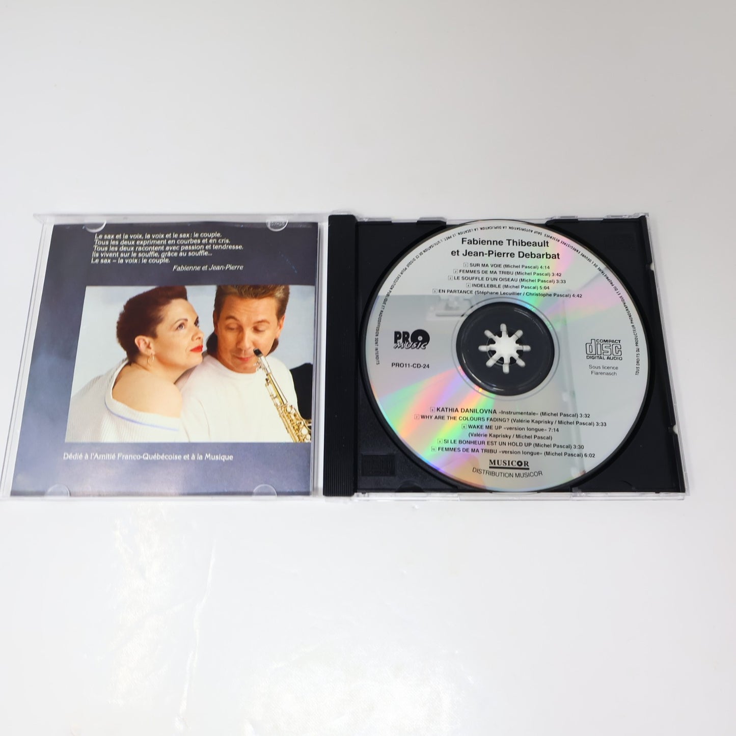 Fabienne Thibeault/Jean-Pierre Debarbat Sur Ma Voie CD En Partance/Indélébile