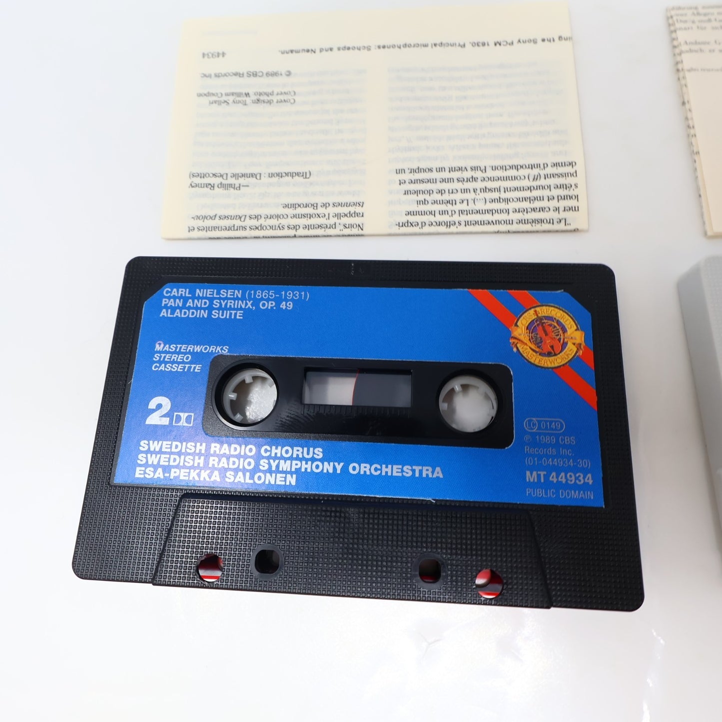 Carl Nielsen 3 Cassettes Lot Symphonies #1-3 Esa-Pekka Salonen/Herbert Blomstedt