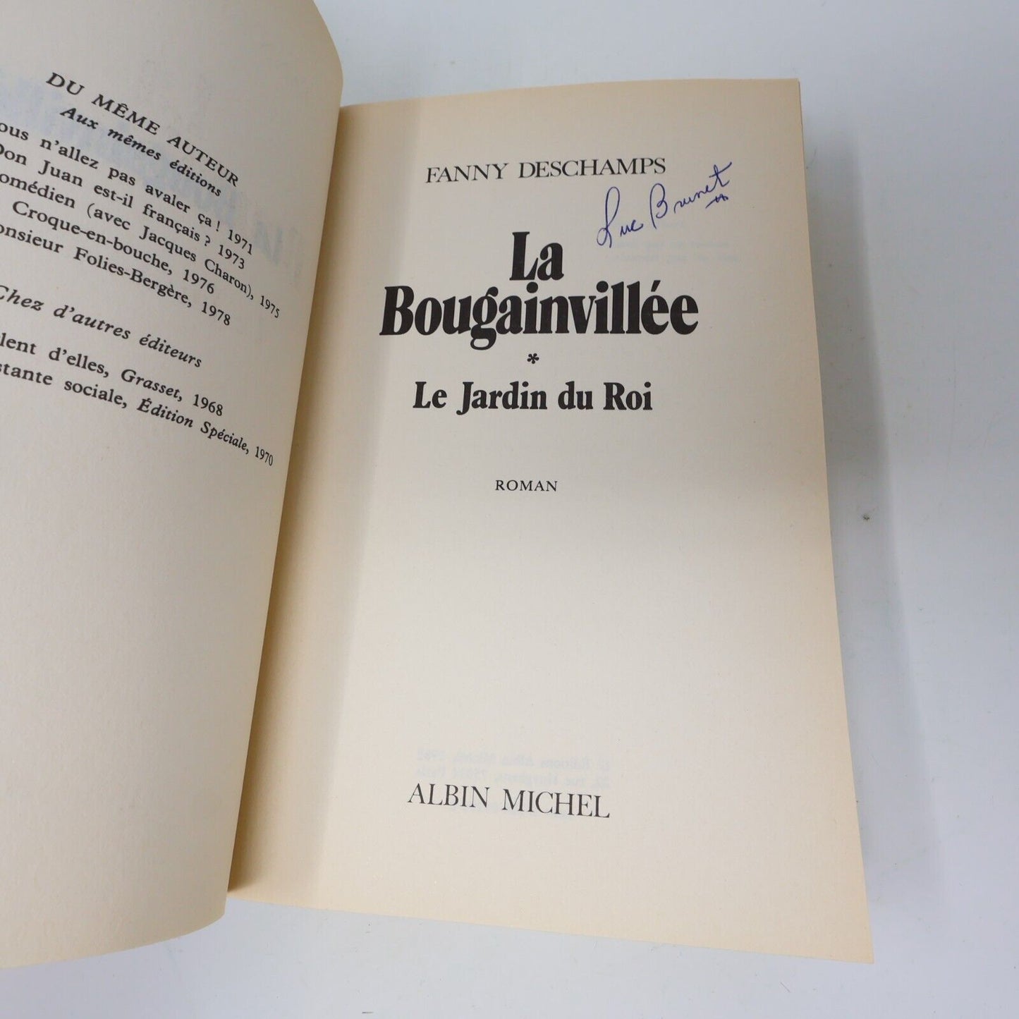 La Bougainvillée #1-2 Lot 2 Livres Fanny Deschamps 1982 Série Complète Français