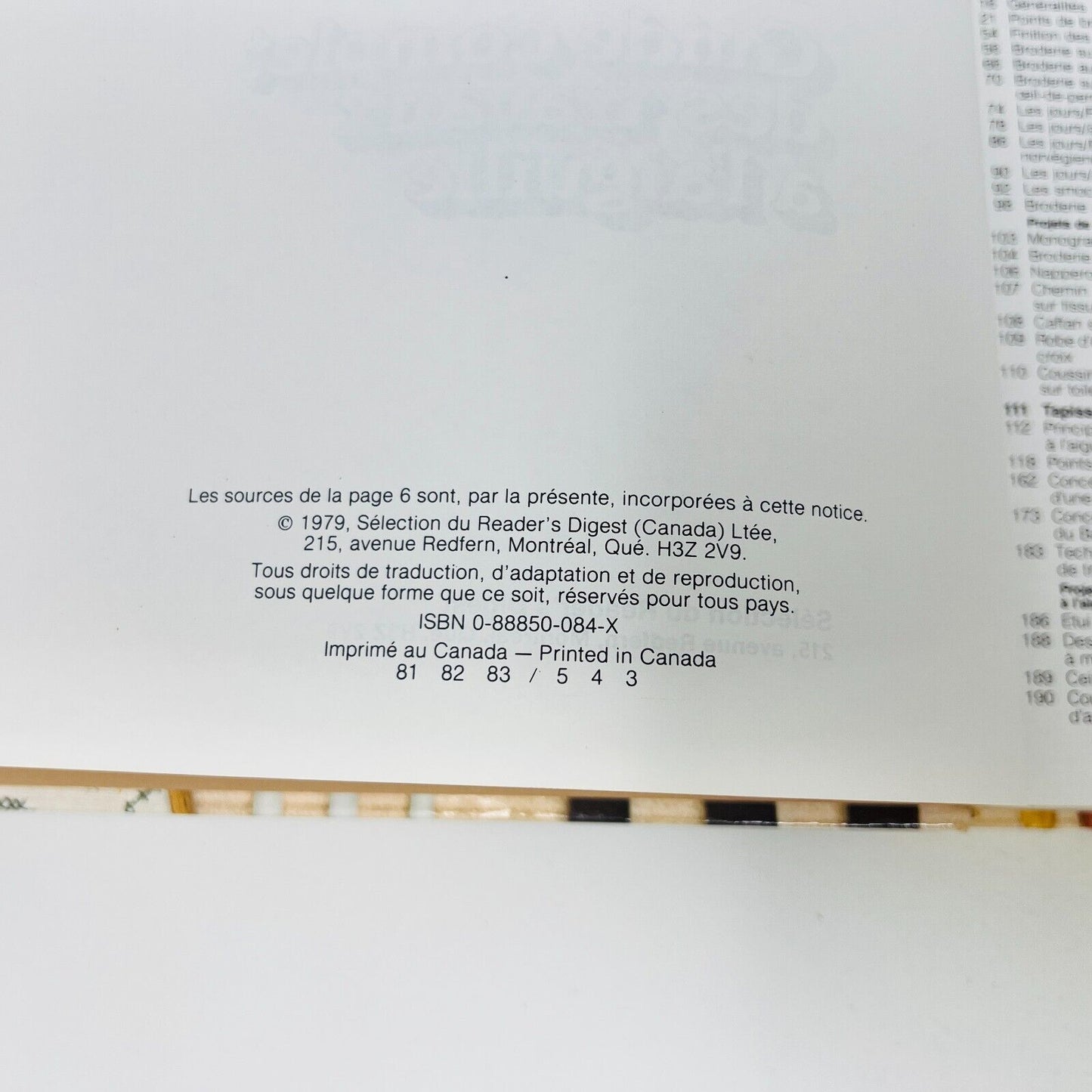 1981 Guide Complet des Travaux à l'Aiguille Couture Sélection du Reader's Digest