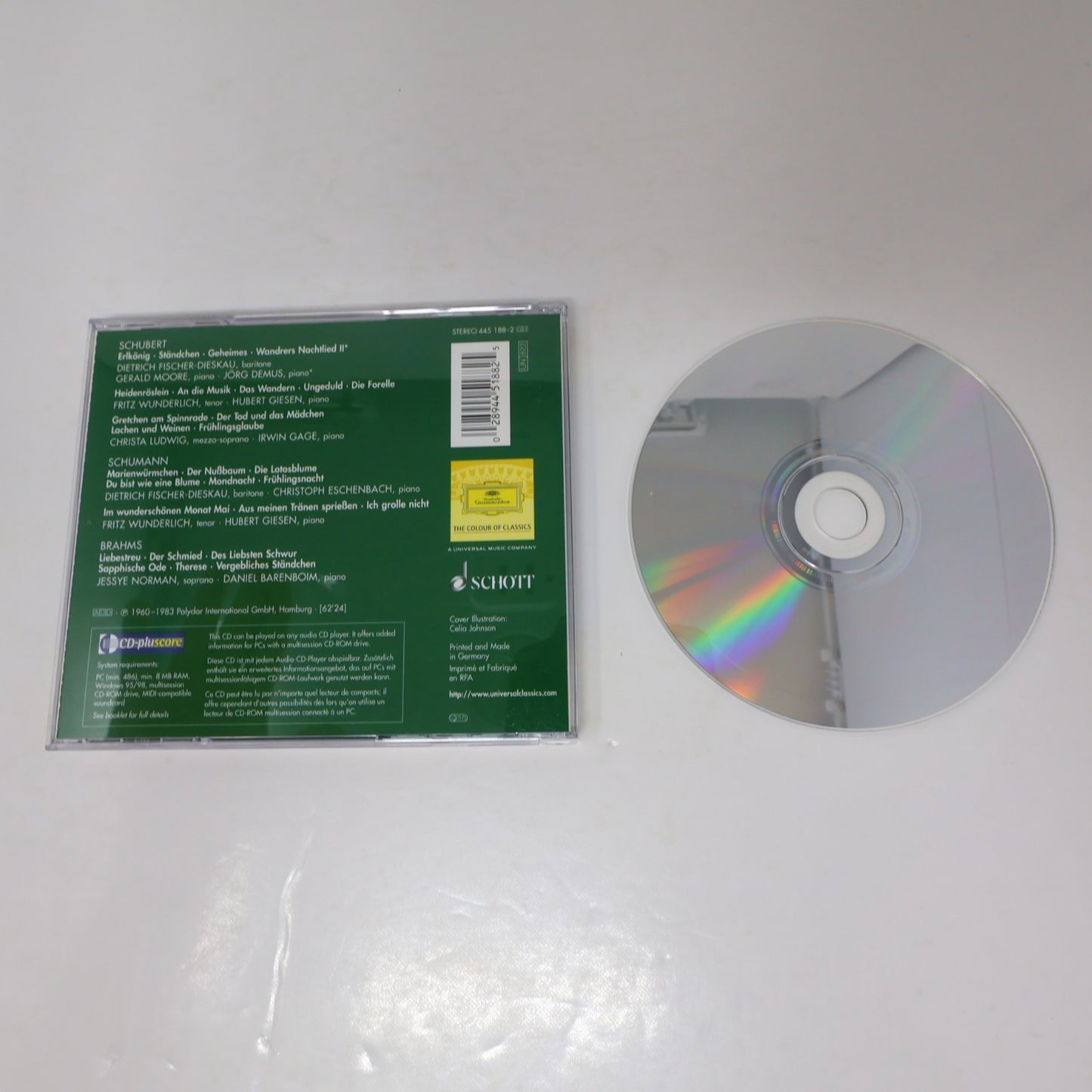 Erlkönig The Art Of Lied CD Jessye Norman/Christa Ludwig/Fritz Wunderlich