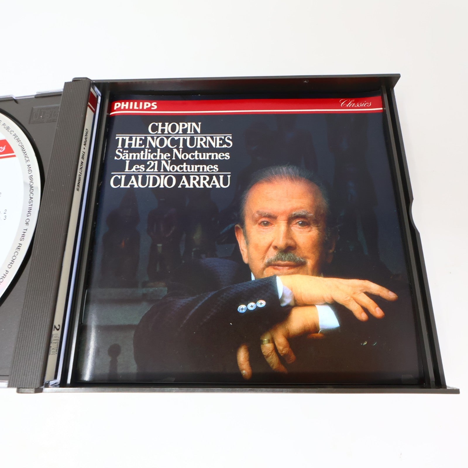 The Nocturnes/Les 21 Nocturnes CD Frederic Chopin/Claudio Arrau Philips 90s