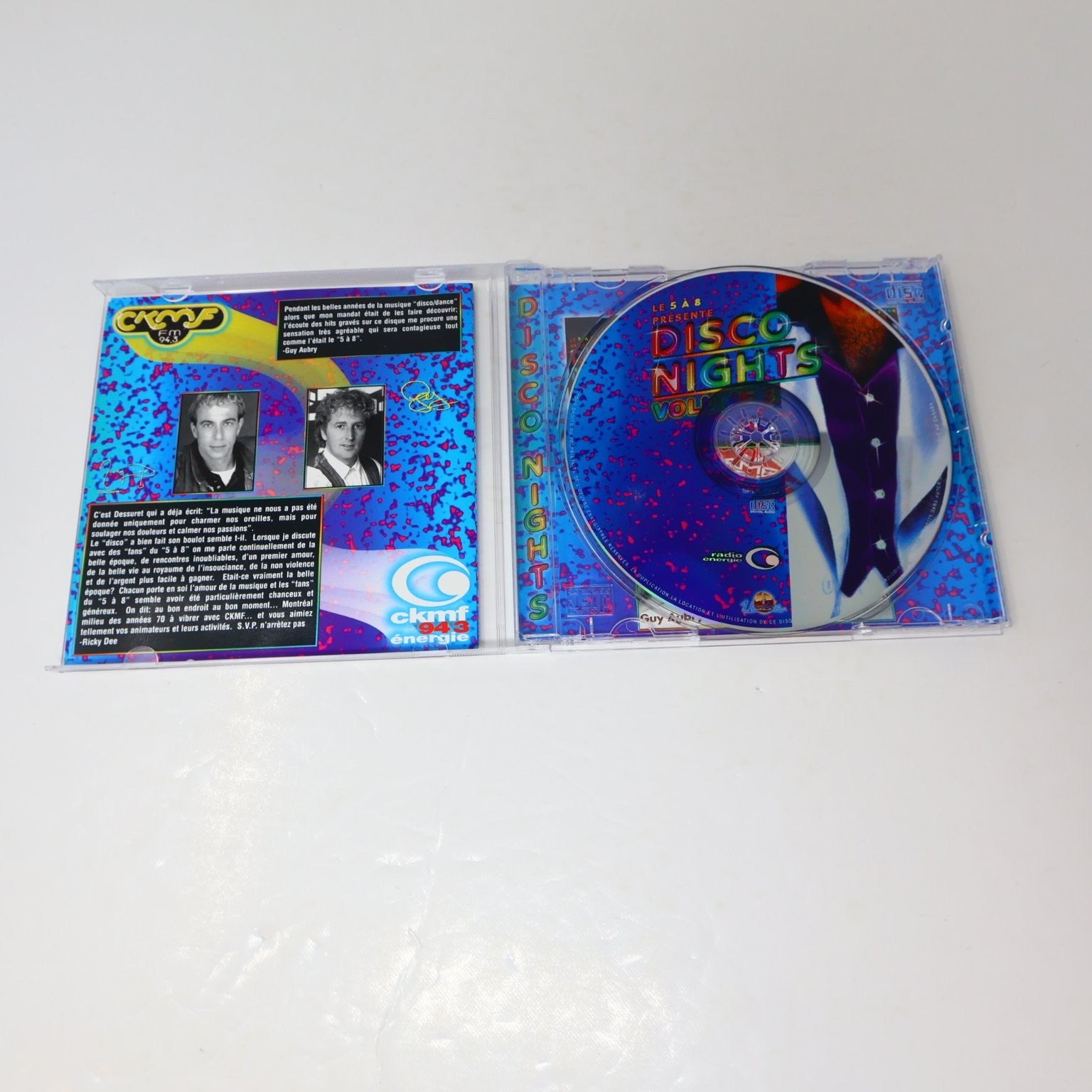 Le 5 À 8 Présente Disco Nights Vol. 3 CD 1998 Disco Dance Unidisc Radio Énergie