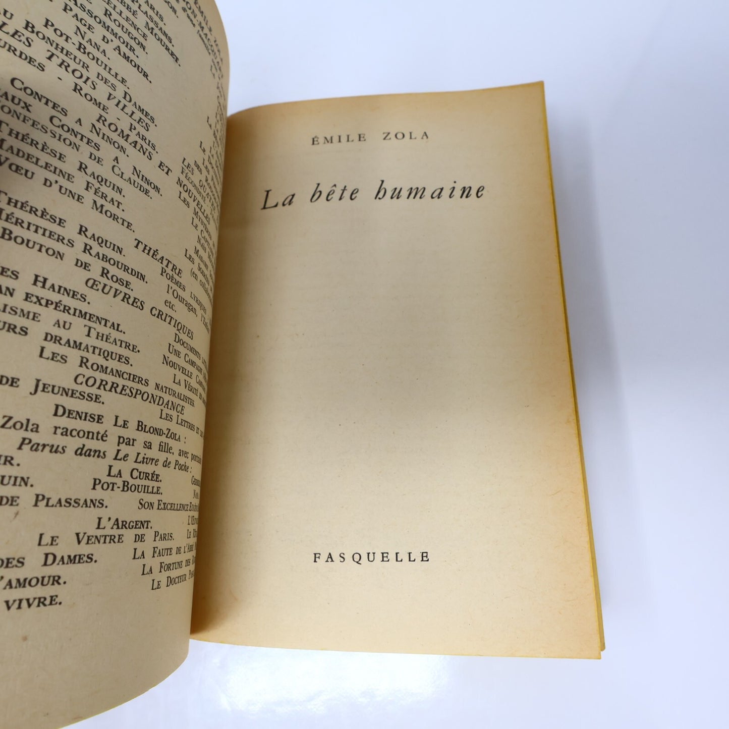 Émile Zola Lot 2 Livres Poche La Joie de Vivre/Bête Humaine Roman France French