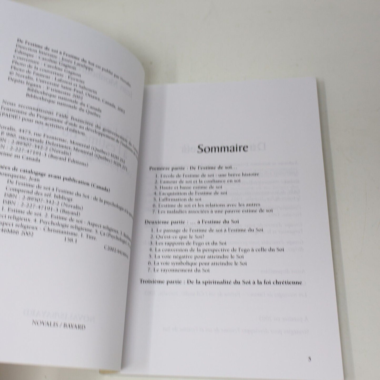 2002 De l'Estime de Soi à l'Estime du Soi de Jean Monbourquette Psychologie PB
