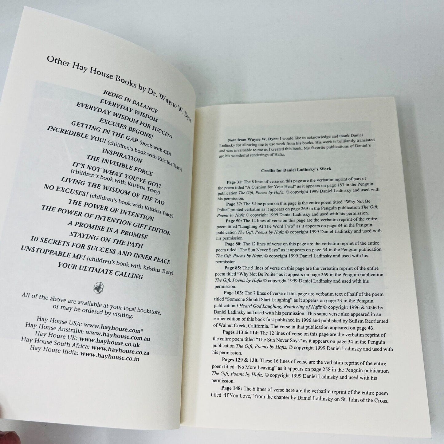 2011 Change your Thoughts Change Your Life Wisdom of the Tao by Dr Wayne W. Dyer
