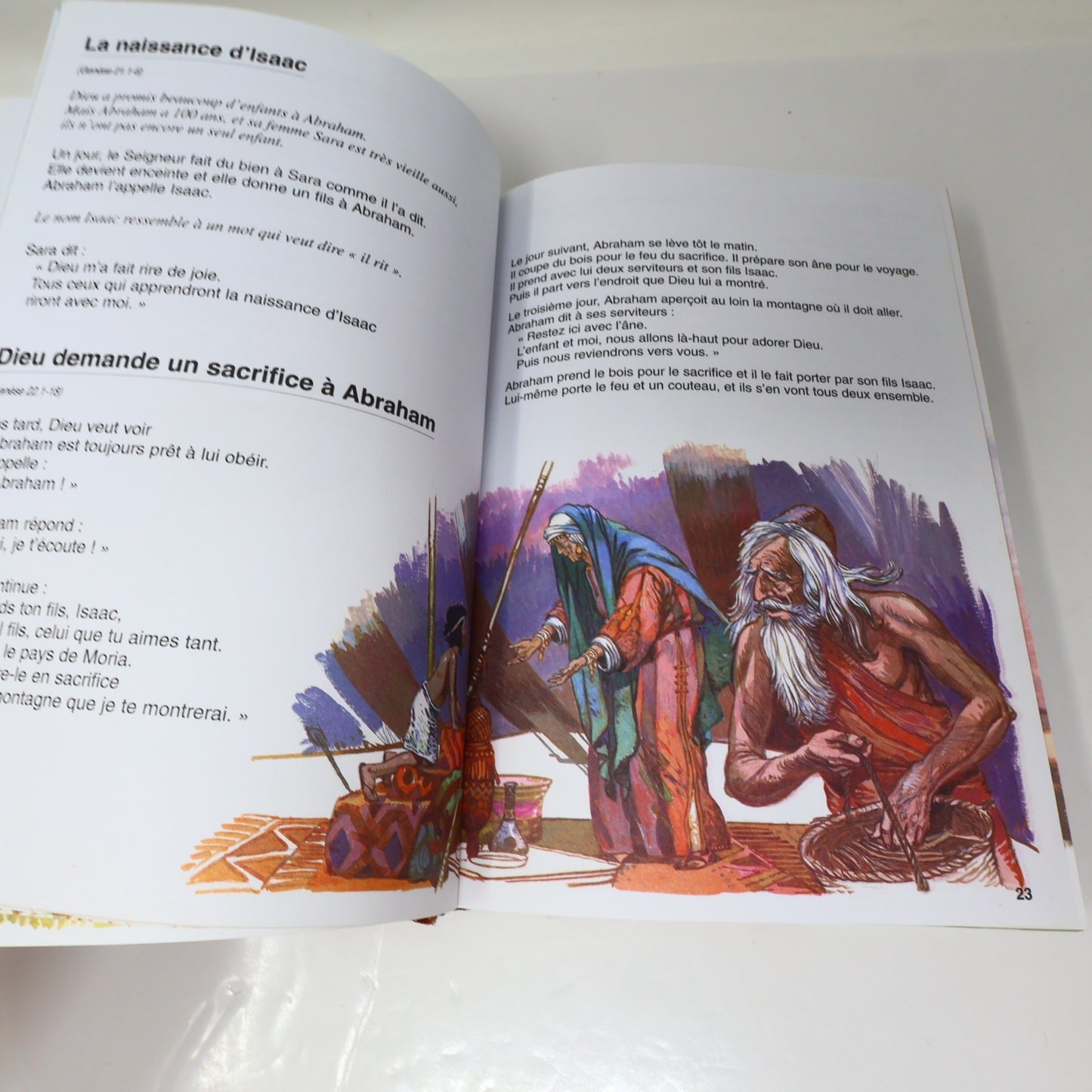 La Bible pour Enfants Société Biblique Française 2000 HC French Religion Livre