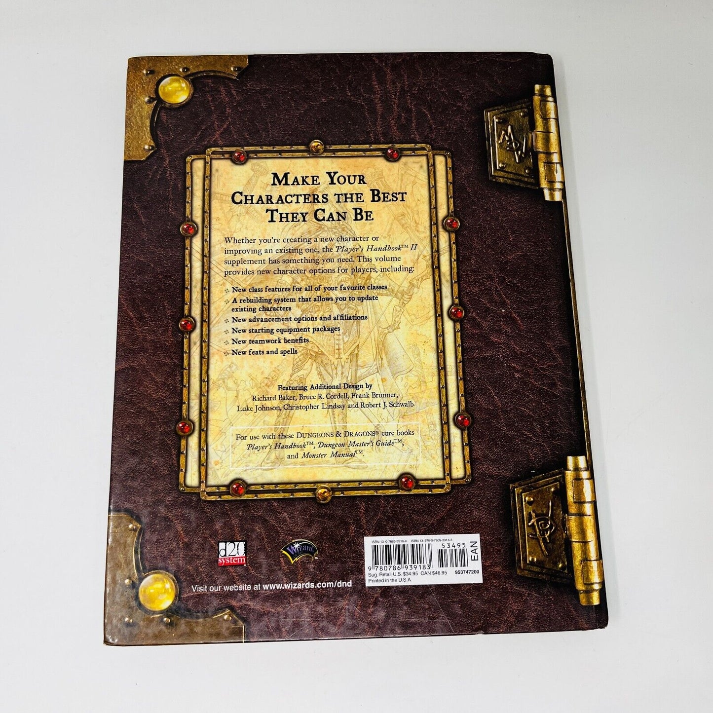 2006 Player's Handbook II Dungeons and Dragons D&D 3.5 Supplement David Noonan