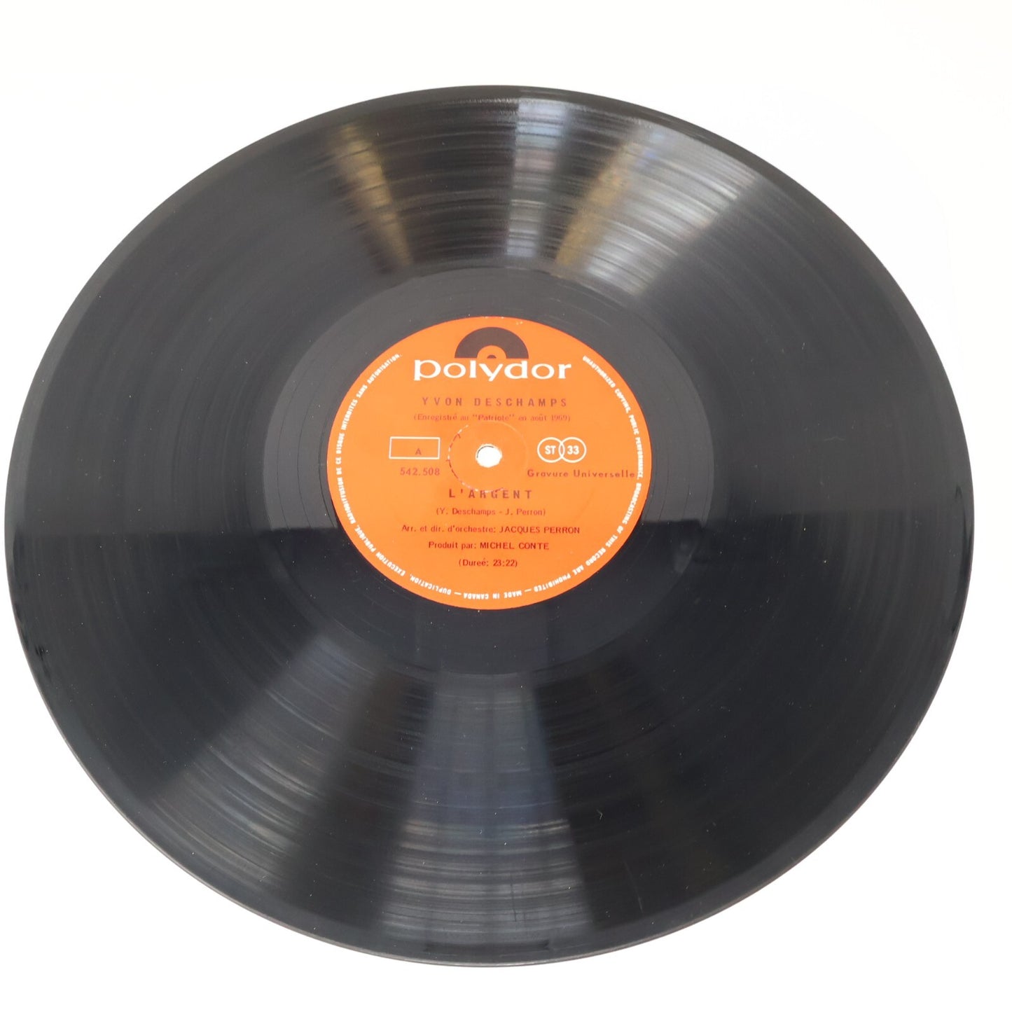 Yvon Deschamps Lot 3 Disques Record Bill 22/L'Argent ou Le Bonheur/La Sexualité