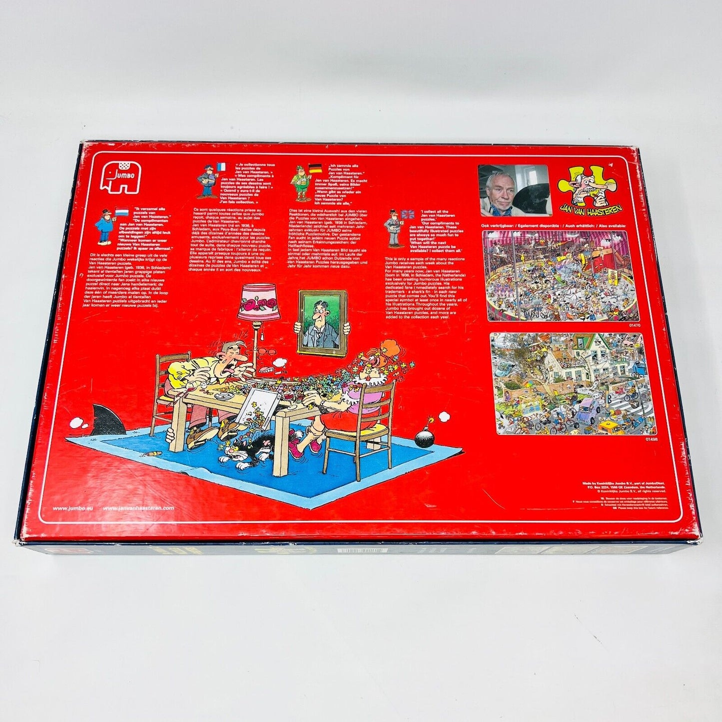 3x 1000 Puzzles + Posters 81120 Complete The Big Leak/Gym/Café Jan Van Haasteren