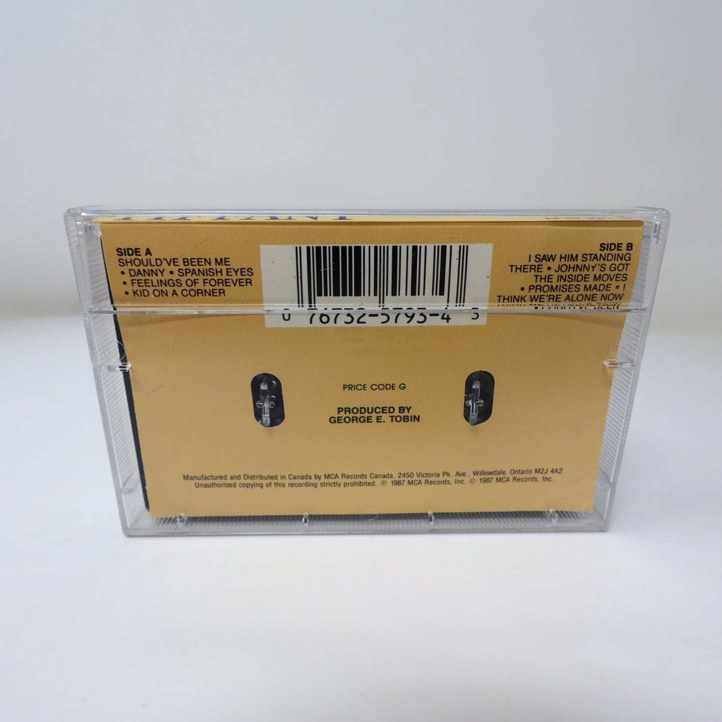 Tiffany Self-Titled Cassette 1987 Should've Been Me/Danny/Spanish Eyes MCAC-5793