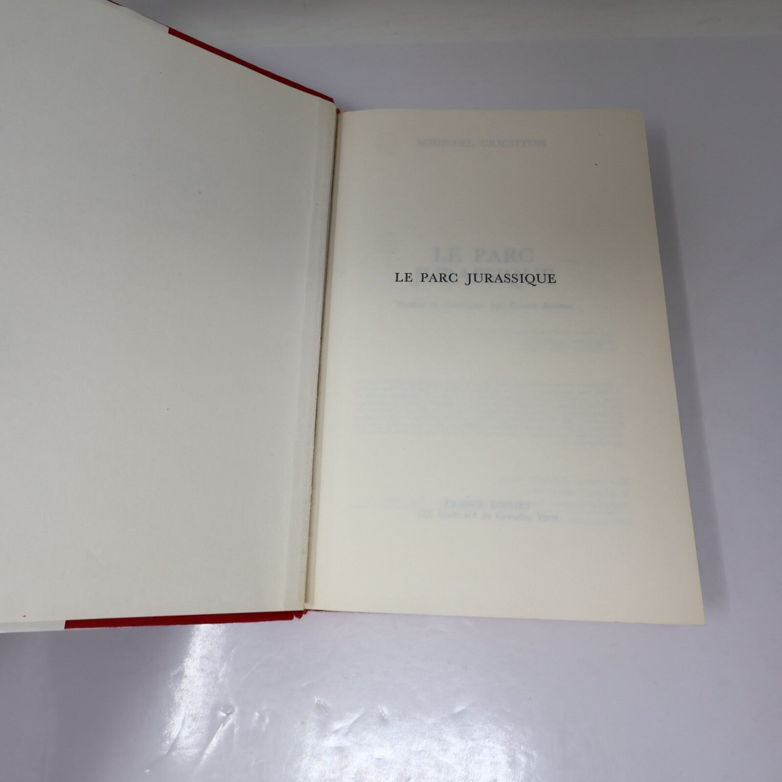 Le Parc Jurassique/Le Monde Perdu Lot 2 Livres Michael Crichton 1993/1997 HC BCE