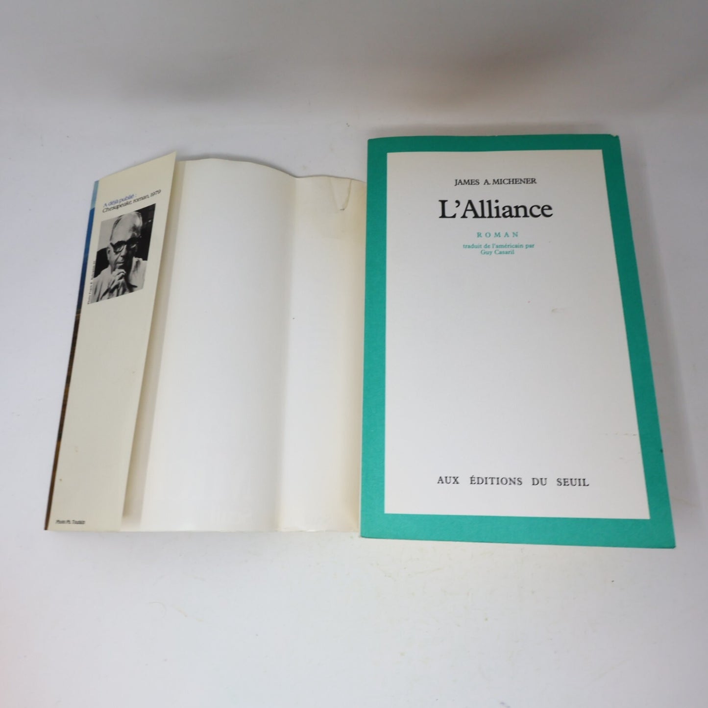 James Albert Michener Lot 2 Livres Chesapeake/L'Alliance Français French Seuil