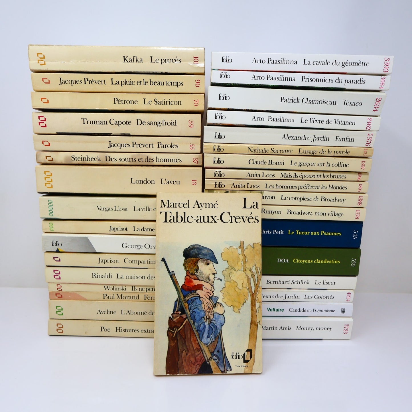 Folio Lot 34 Livres Gallimard Jardin/Kafka/Wolinski/Steinbeck/Poe Littérature PB