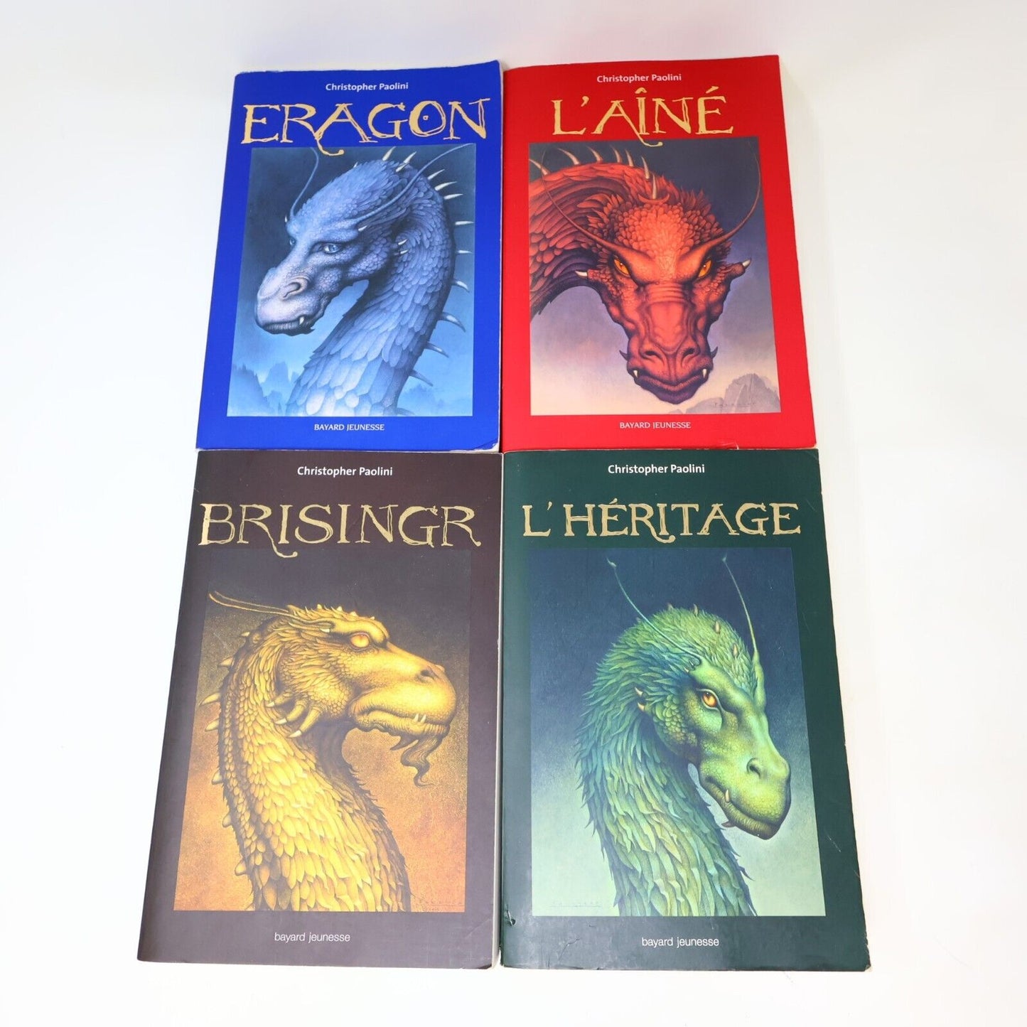 Eragon L'Héritage #1-4 Lot 4 Livres Inheritance Christopher Paolini Français PB