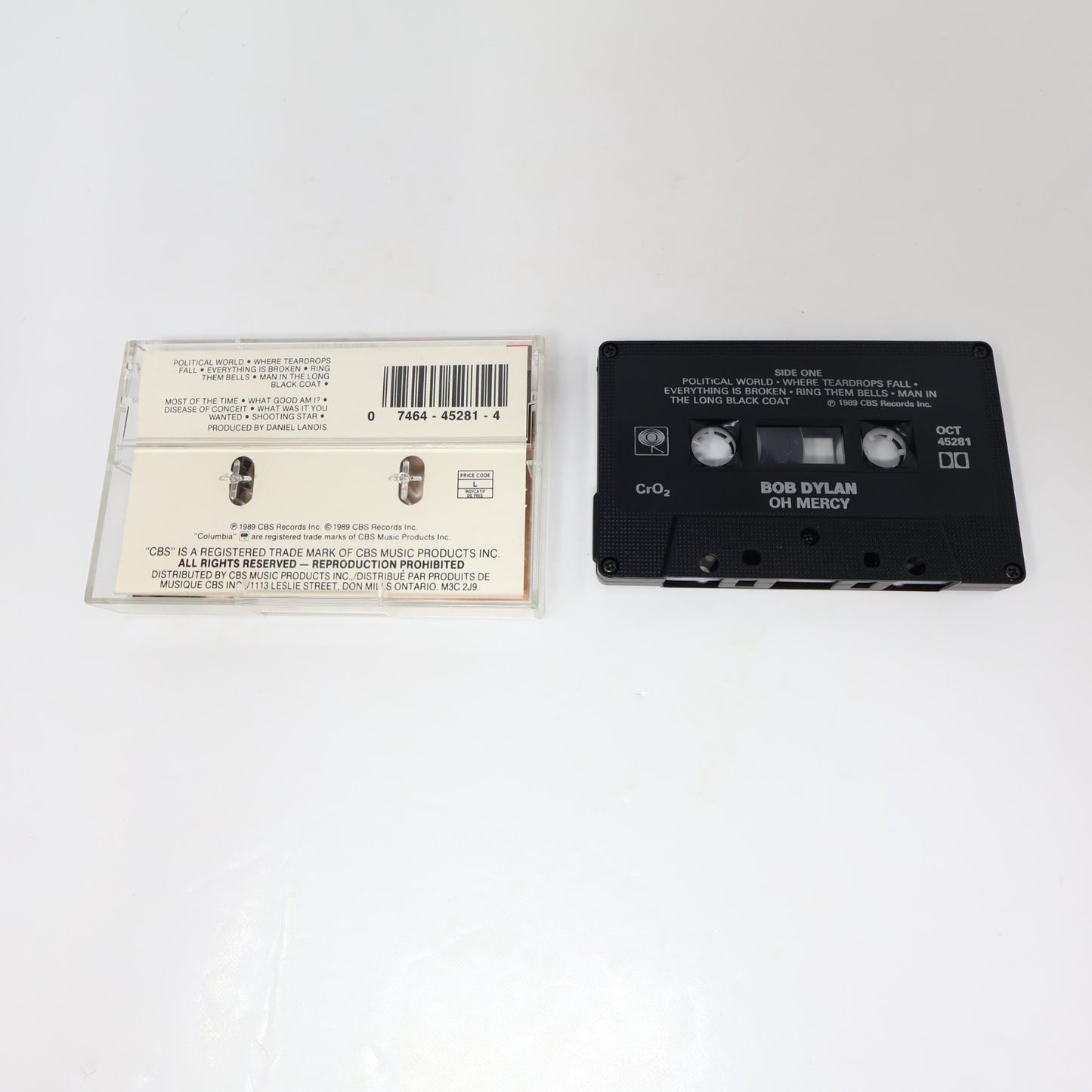 Bob Dylan 2 Cassettes Lot Under The Red Sky/Oh Mercy Columbia Born In Time/2 X 2