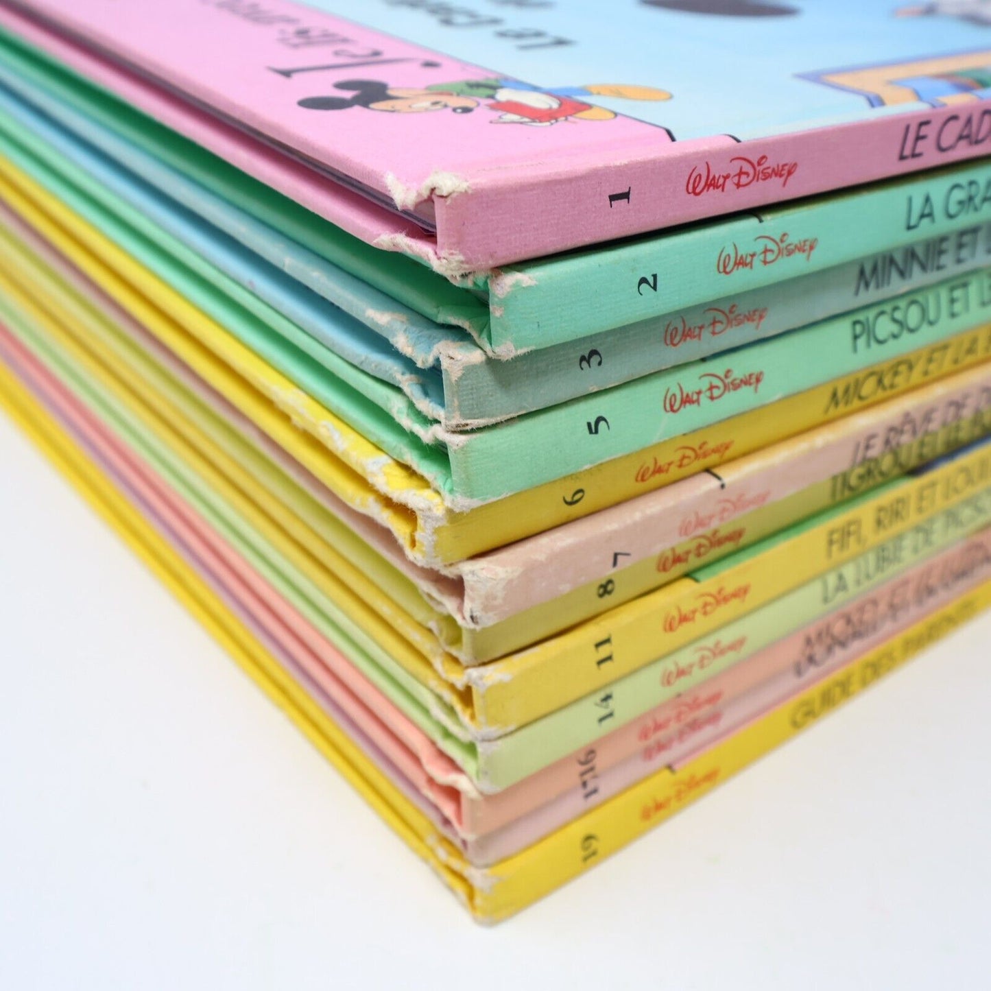 Lot 12 Livres Je Lis avec Mickey Walt Disney Publicor Jeunes Enfants Français HC
