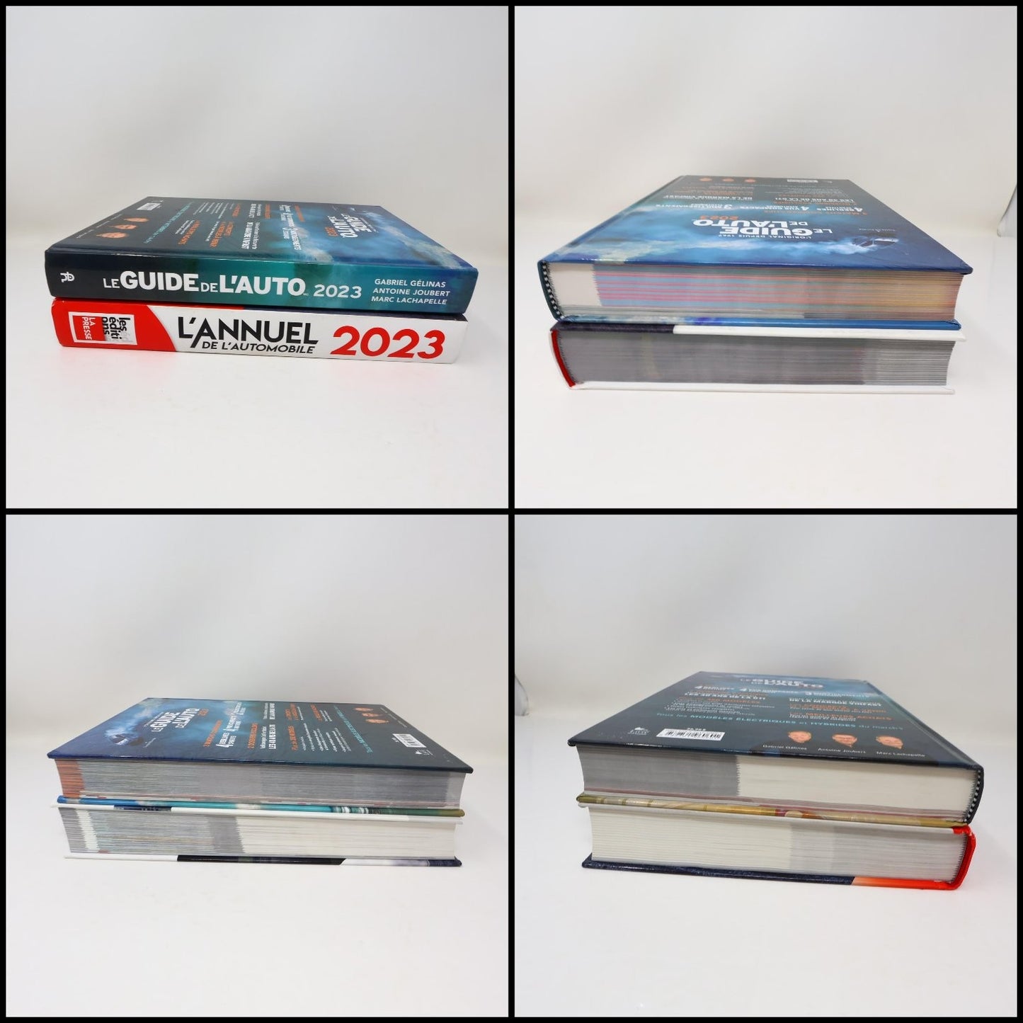 L'Annuel de l'Automobile & Le Guide de L'Auto 2023 Lot 2 Livres Voitures Chars