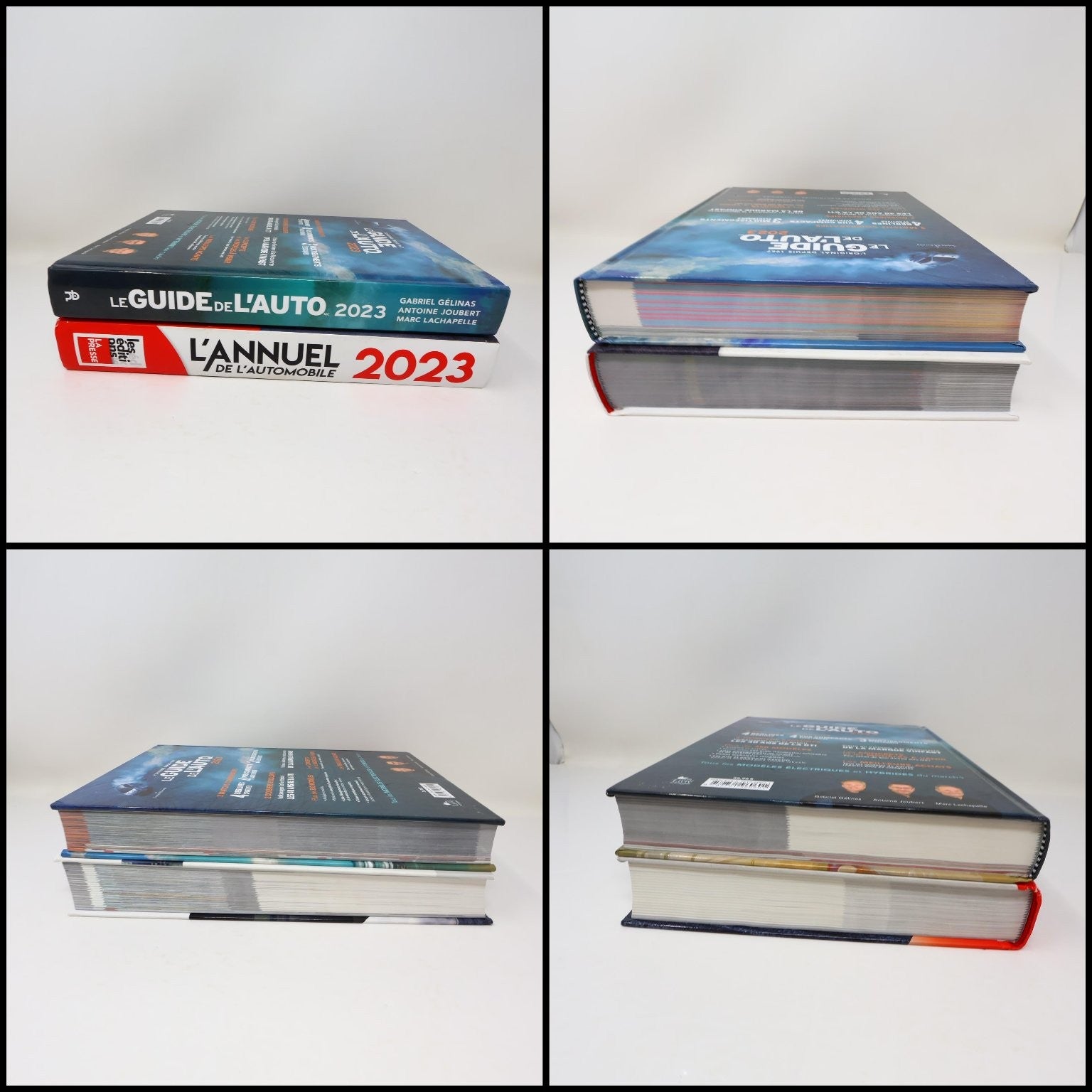 L'Annuel de l'Automobile & Le Guide de L'Auto 2023 Lot 2 Livres Voitures Chars