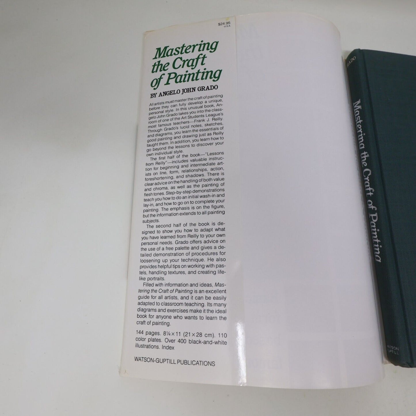 1985 Mastering the Craft of Painting Angelo John Grado Arts 1st Print Hardcover