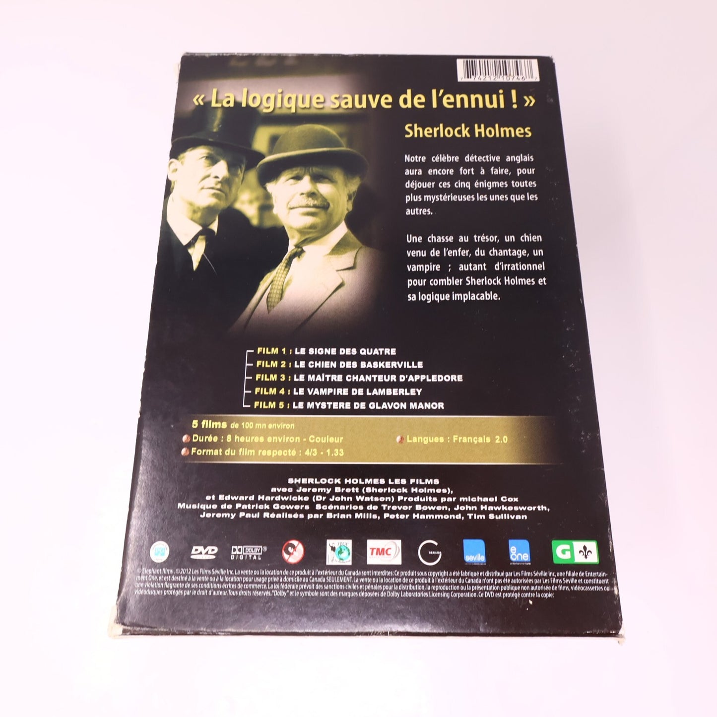 Sherlock Holmes Saison 1/Les Films Lot 2 DVD Français Jeremy Brett 4:3 Testés