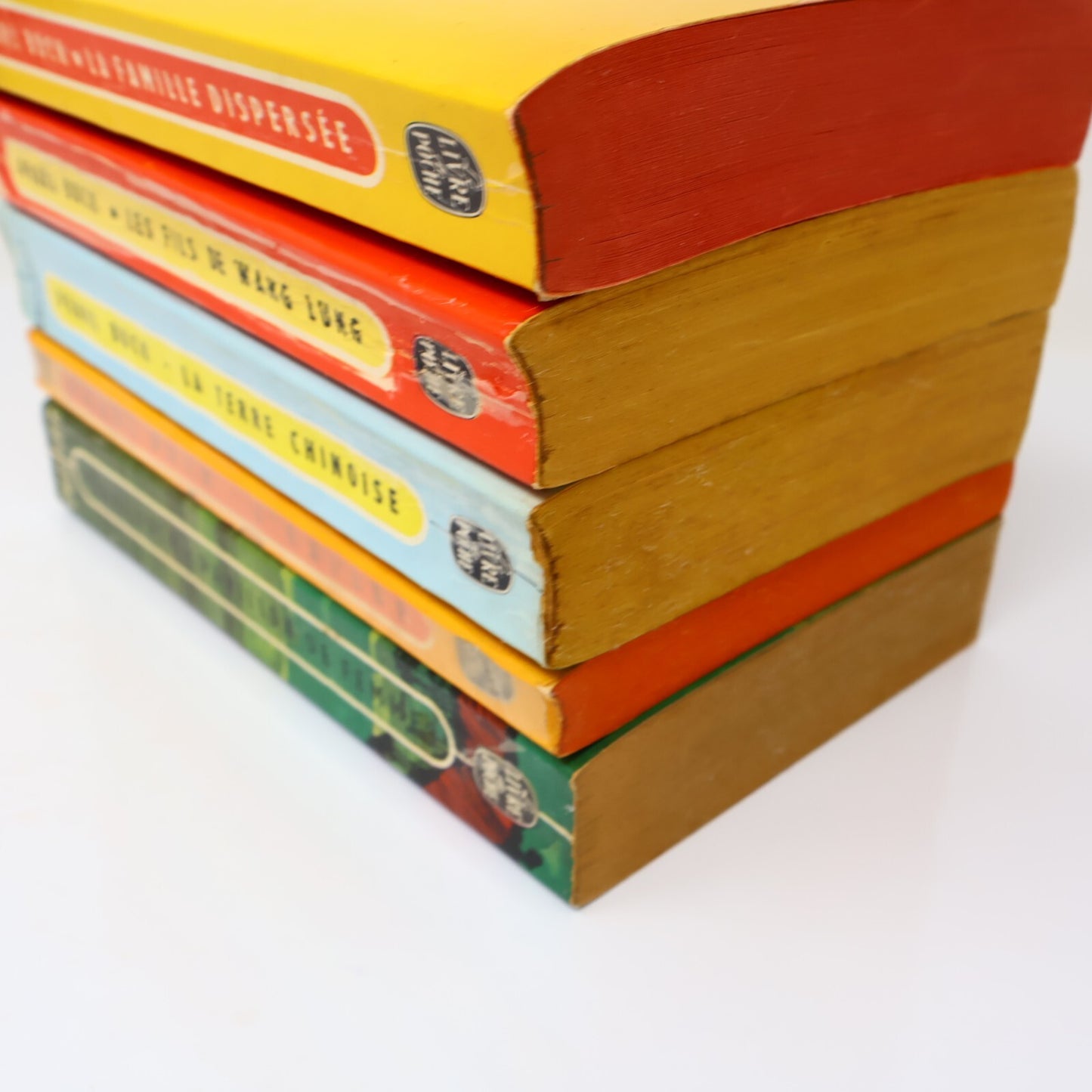 Pearl Buck Lot 5 Livres Poche Famille Dispersée/Fls de Wang Lung/L'Exilée French