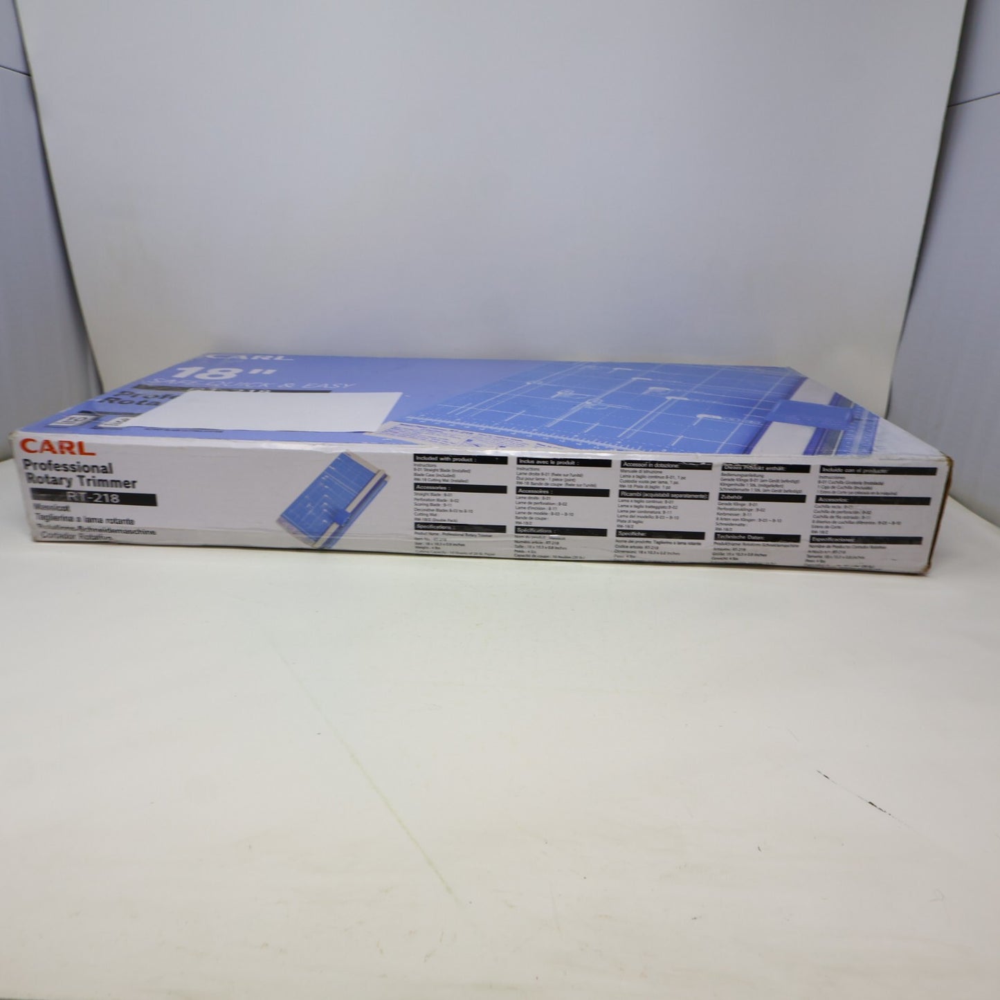 CARL Professional Rotary Paper Trimmer 18" RT-218 Used Damaged Box Massicot