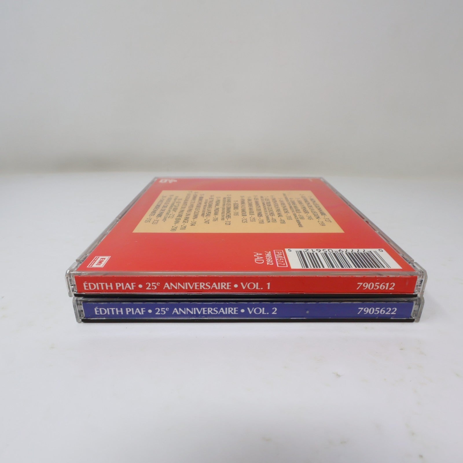 Édith Piaf 25e Anniversaire Volume #1-2 Série Complète Lot 2 CDs EMI Pop 1988