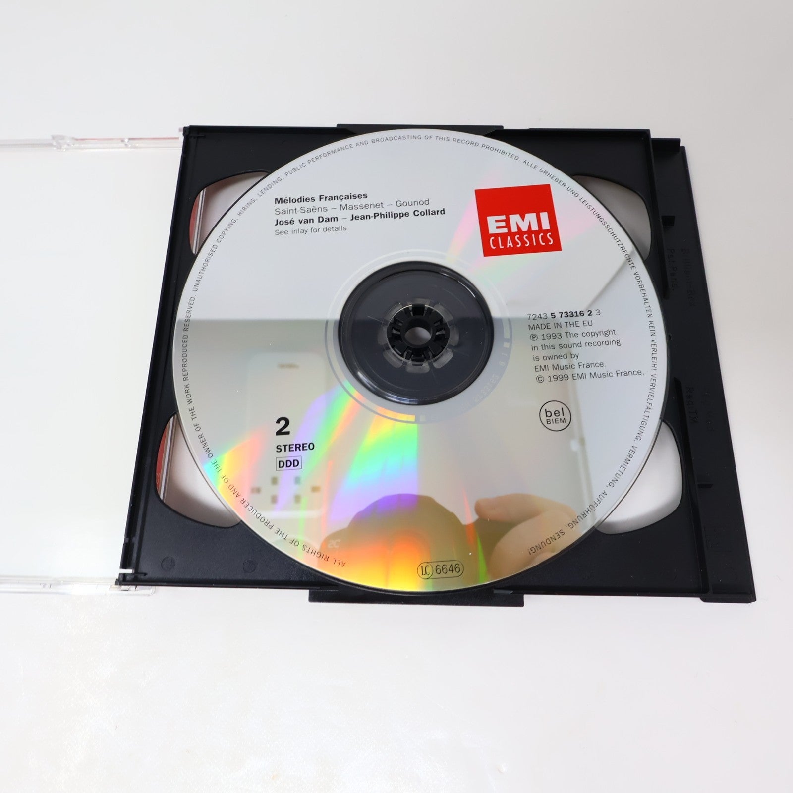 Nuits d'Été les Plus Belles Mélodies Françaises CD José Van Dam 1999 Classical