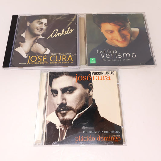 José Cura 3 CD Lot Anhelo/Verismo/Puccini Arias Classical Erato Philarmonia