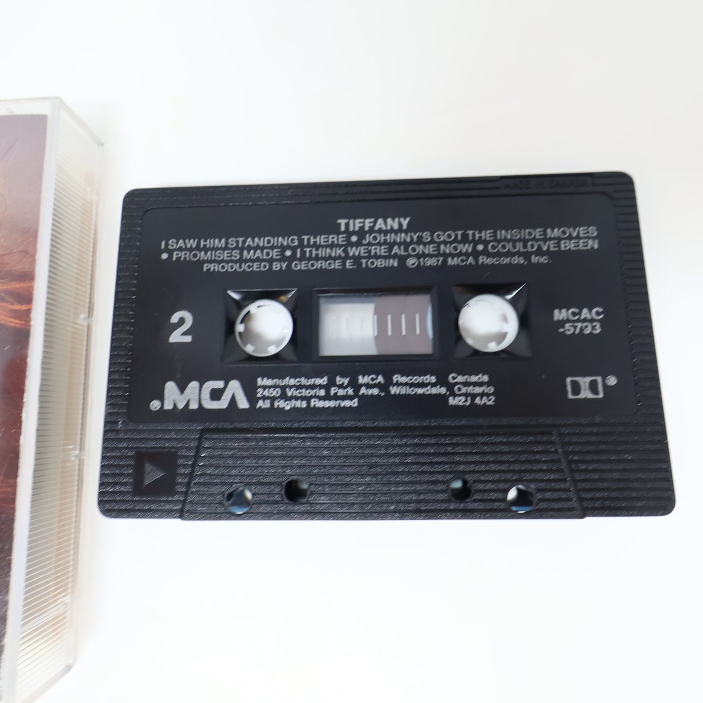 Tiffany Self-Titled Cassette 1987 Should've Been Me/Danny/Spanish Eyes MCAC-5793