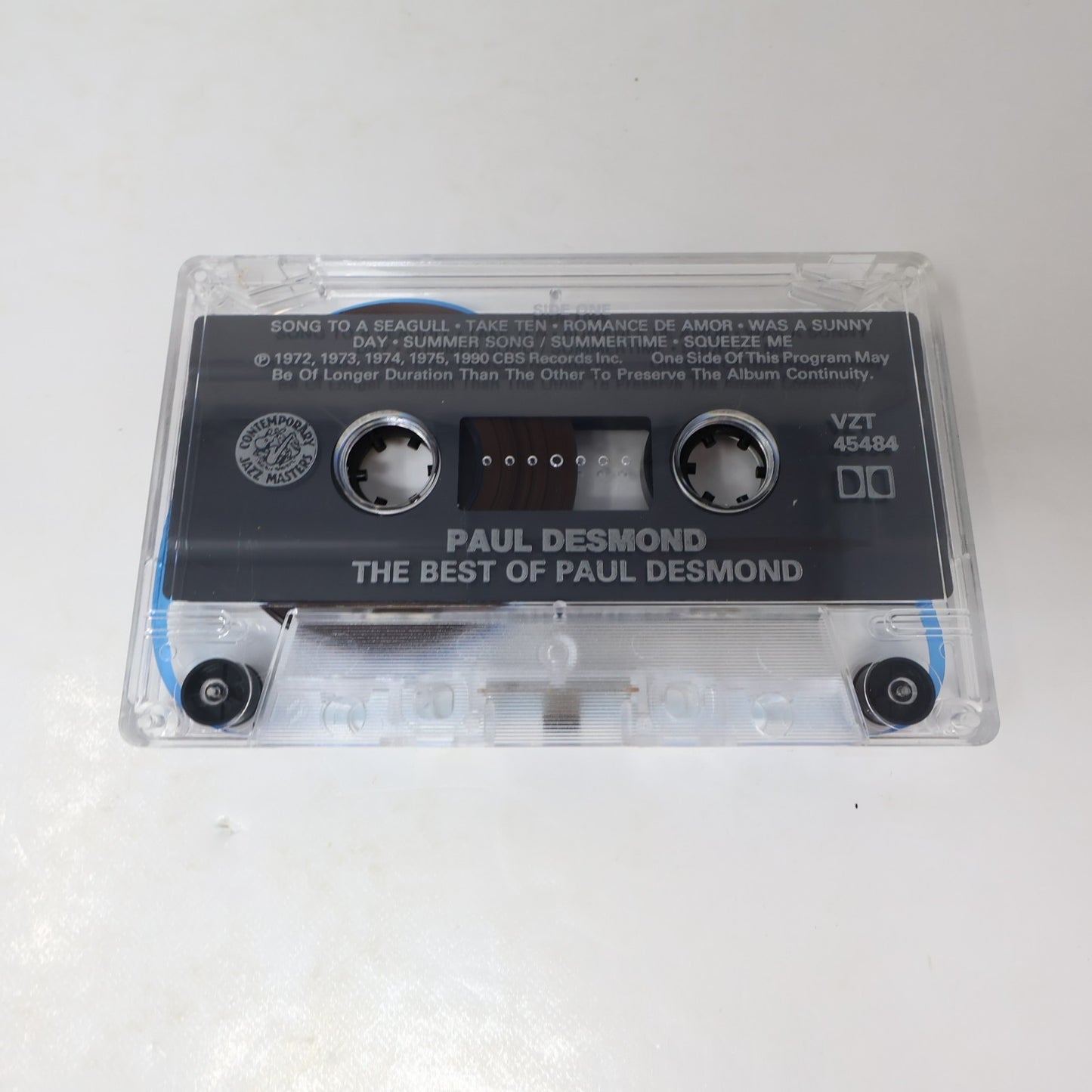 The Best Of Paul Desmond Cassette Jazz Contemporary Masters Epic VZT 45484
