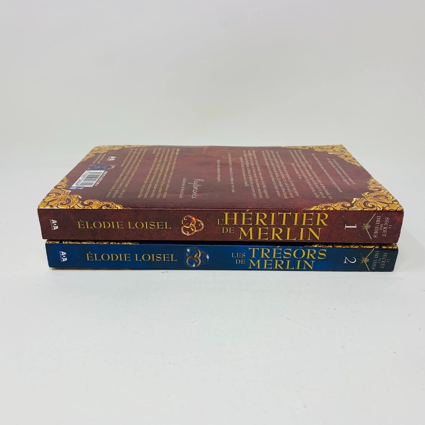 Le Secret des Druides 1-2 L'Héritier/Les Trésors de Merlin Élodie Loisel ADA Lot