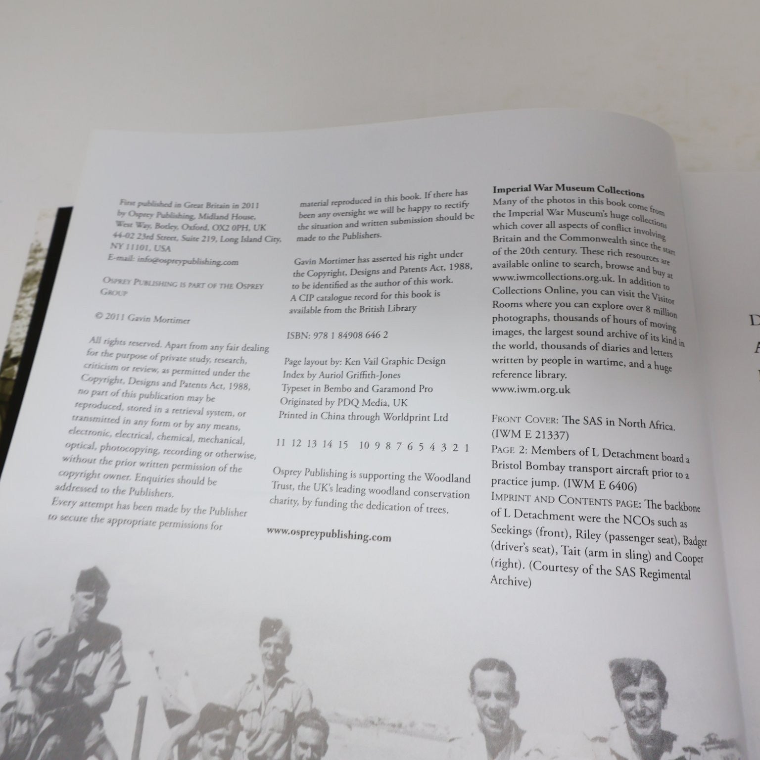 The SAS in World War II Gavin Mortimer 2011 Illustrated History Osprey Hardcover